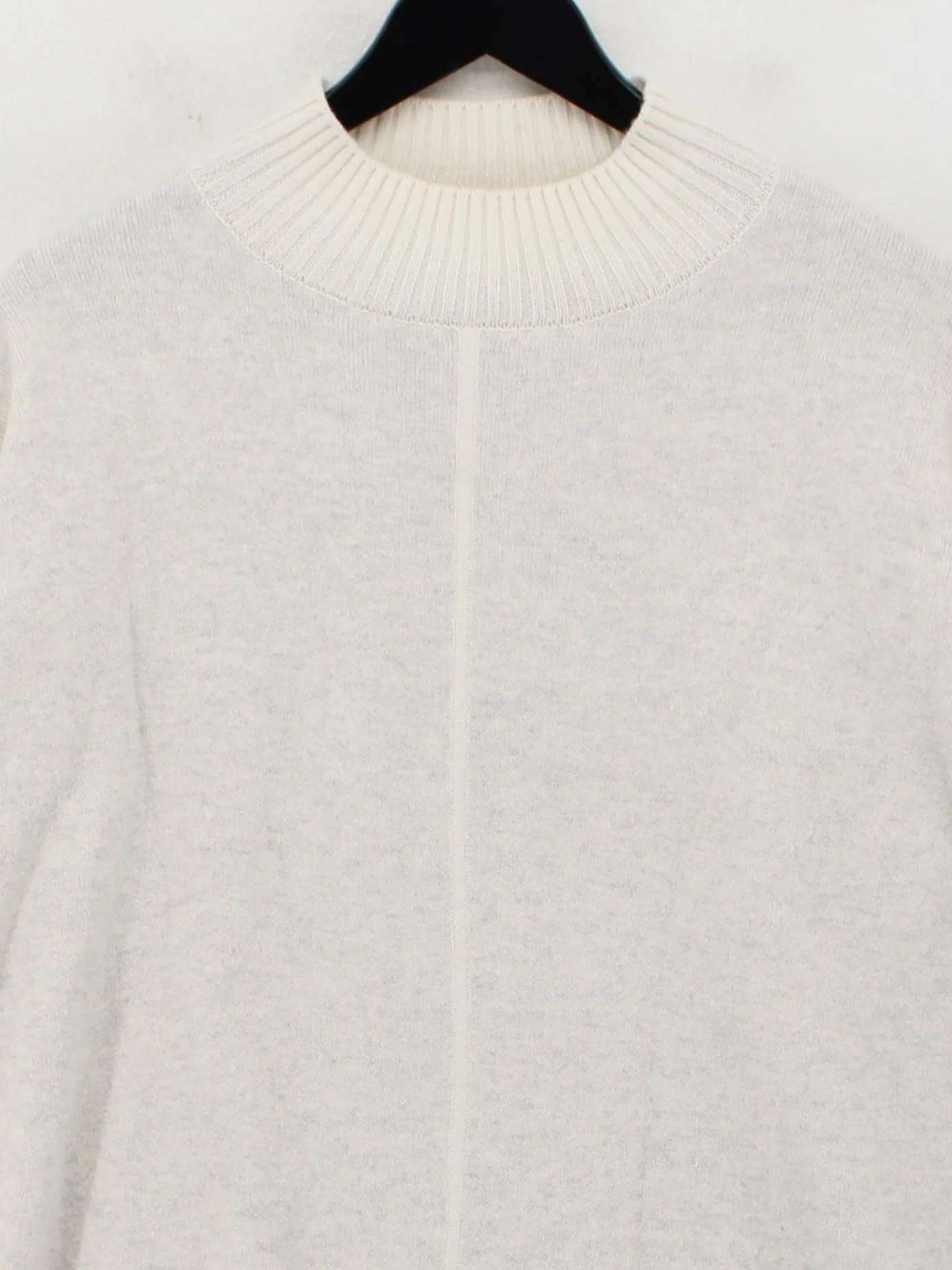 The White Company Women's Jumper M Cream Wool - Image 3