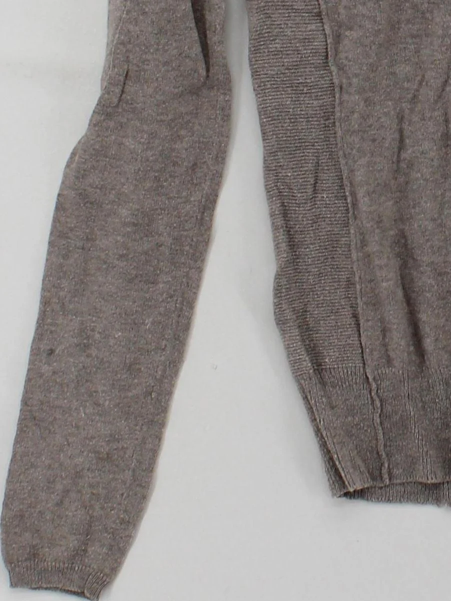 The White Company Women's Jumper S Brown Wool with Cotton Round Neck Pullover - Image 4