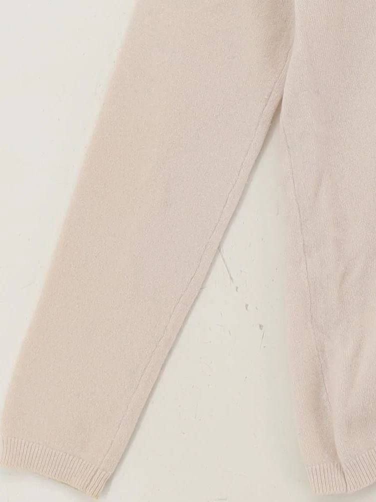 The White Company Women's Jumper S Cream 100% Cashmere V-Neck Pullover - Image 4