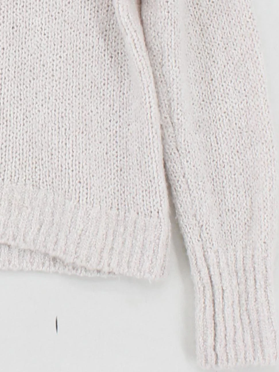 The White Company Women's Jumper S Cream Wool with Nylon, Silk V-Neck Pullover - Image 4