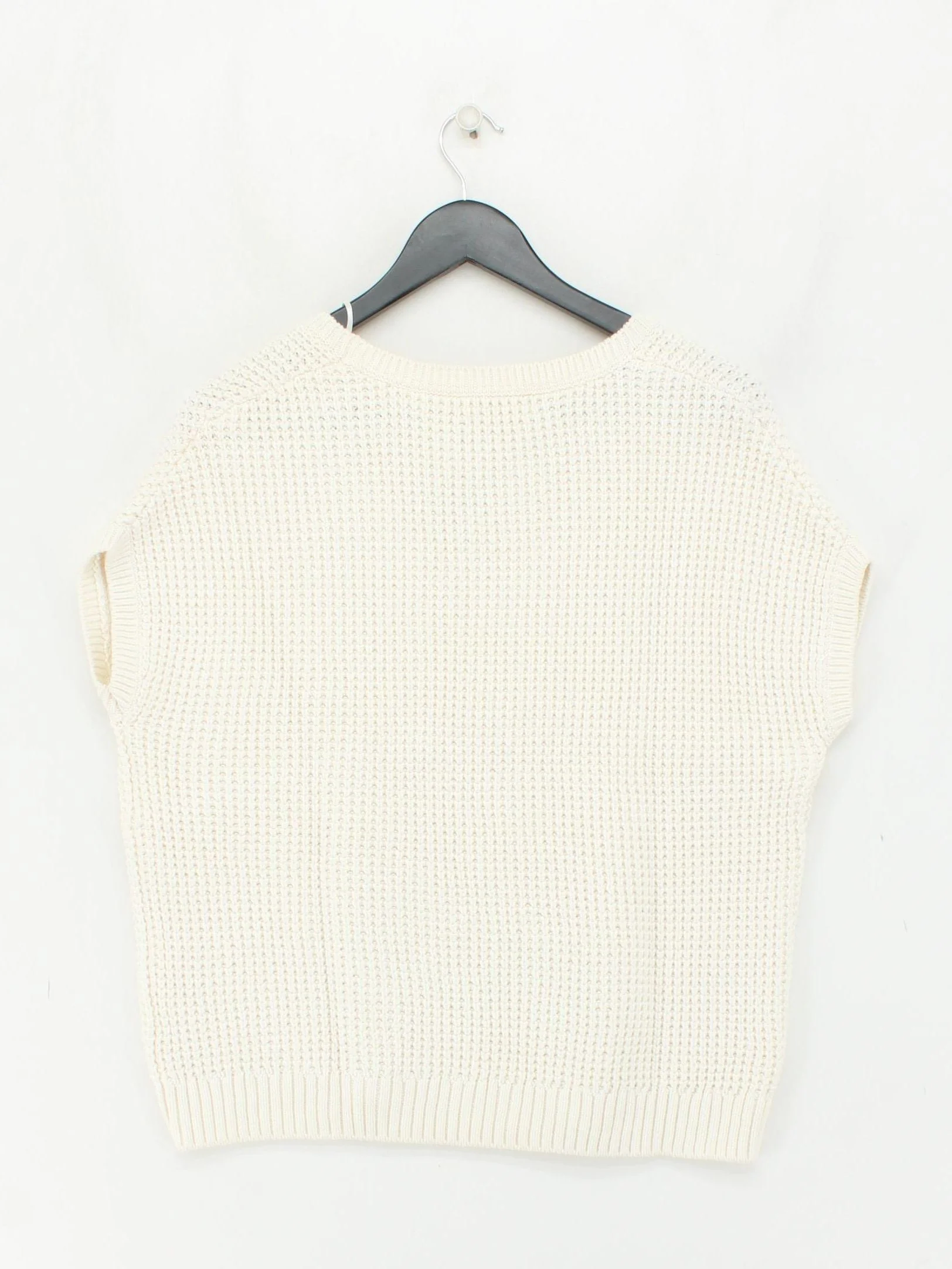 The White Company Women's Jumper UK 14 White Cotton with Wool Pullover - Image 2