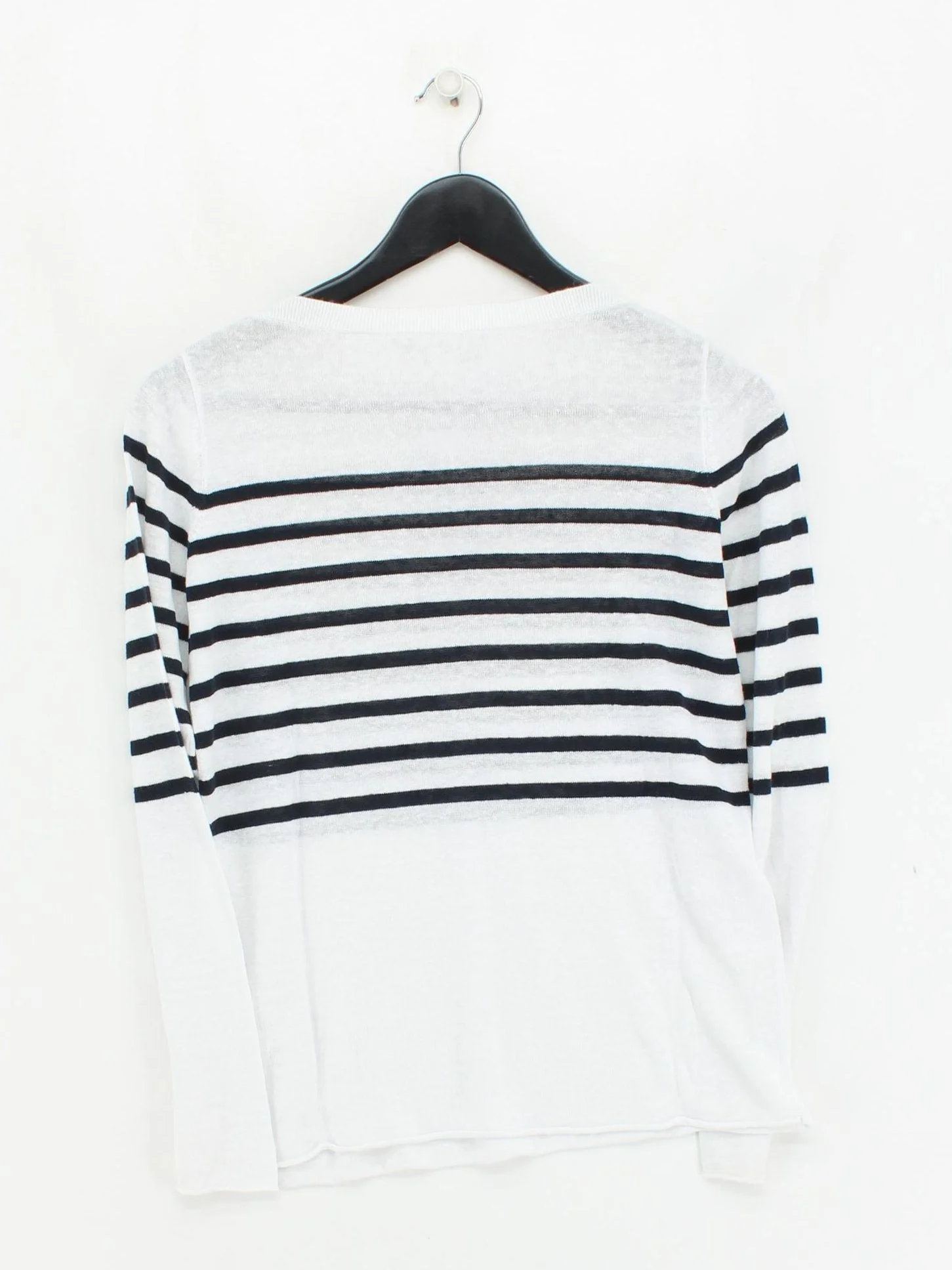 The White Company Women's Jumper UK 6 Multi Linen with Cotton, Nylon Pullover - Image 2