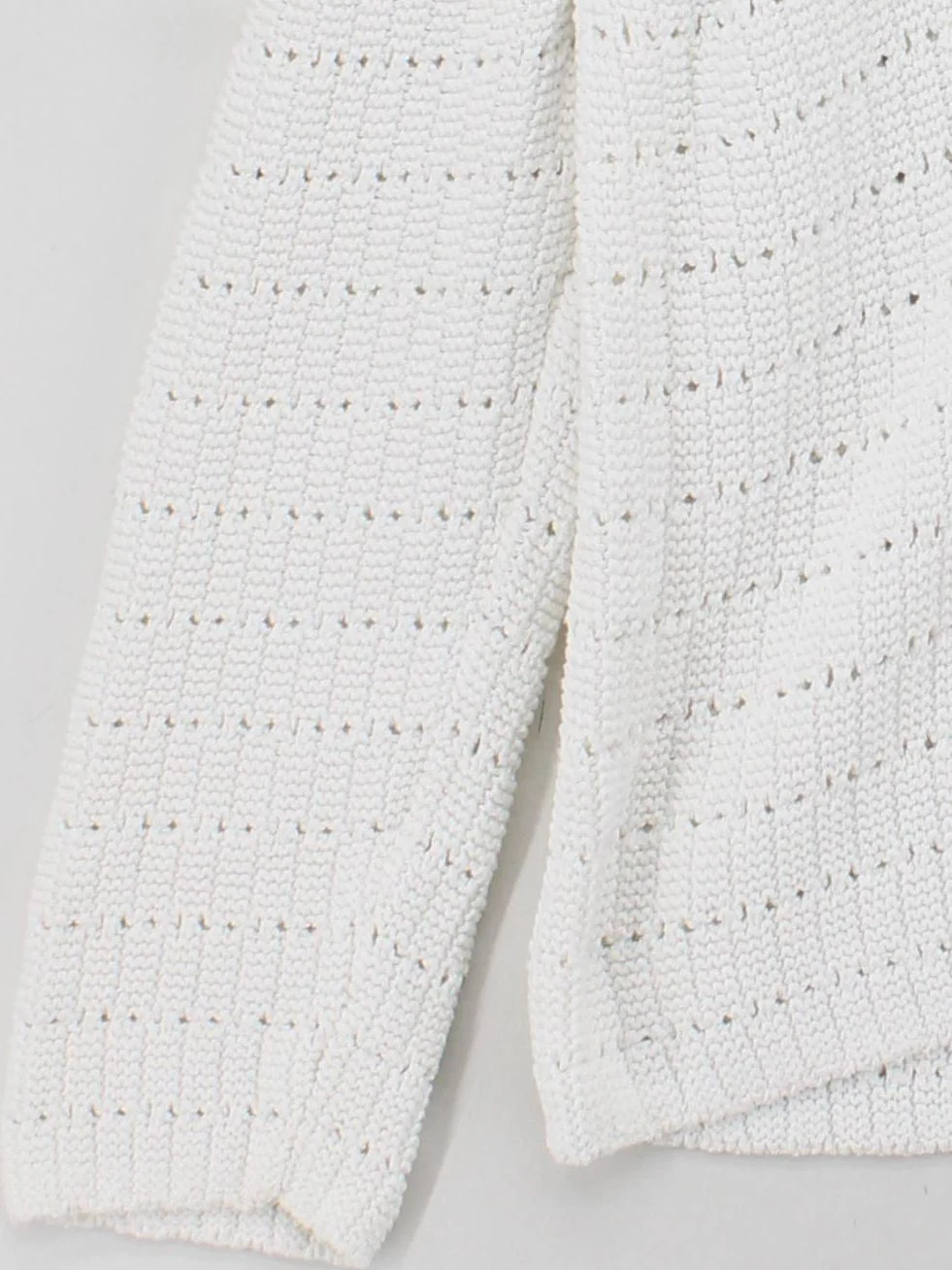 The White Company Women's Jumper XL White Cotton with Nylon V-Neck Pullover - Image 4