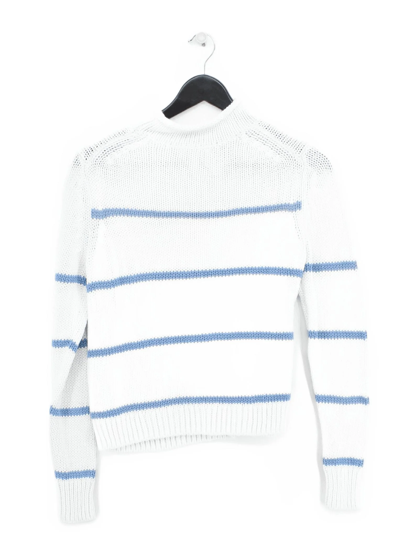 The White Company Women's Jumper XS Multi Striped 100% Other Mock Neck Pullover