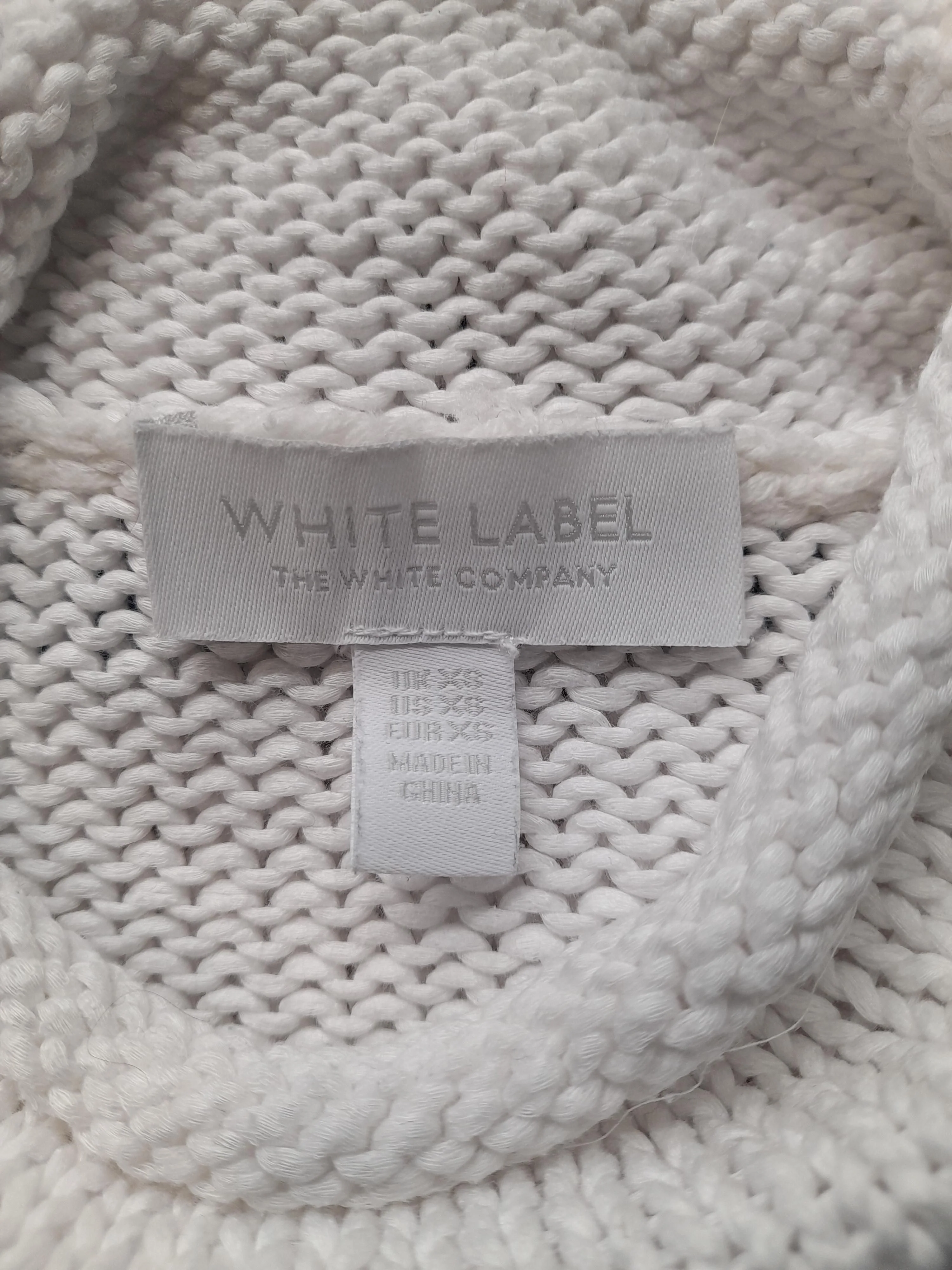 The White Company Women's Jumper XS Multi Striped 100% Other Mock Neck Pullover - Image 5