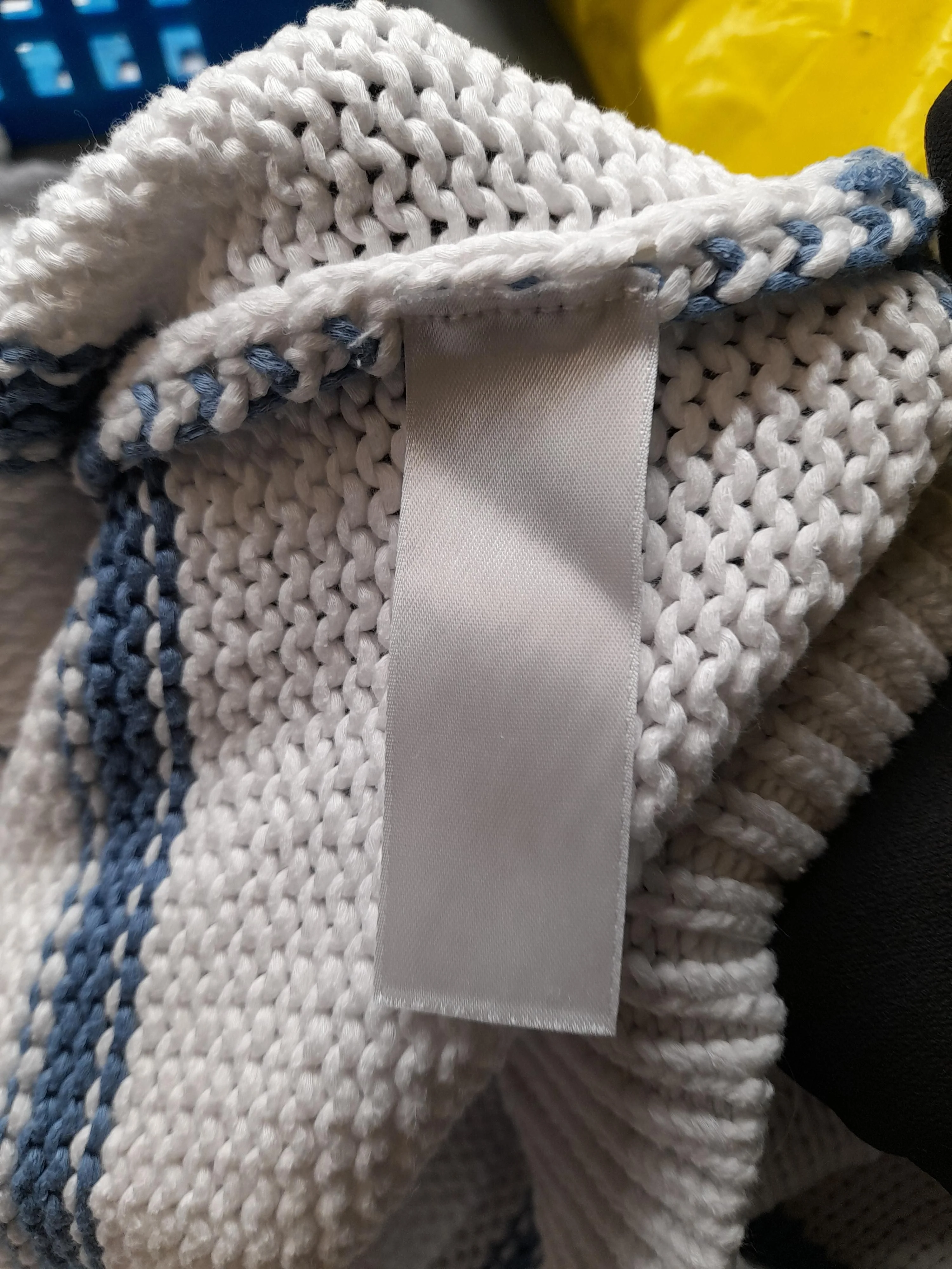 The White Company Women's Jumper XS Multi Striped 100% Other Mock Neck Pullover - Image 6