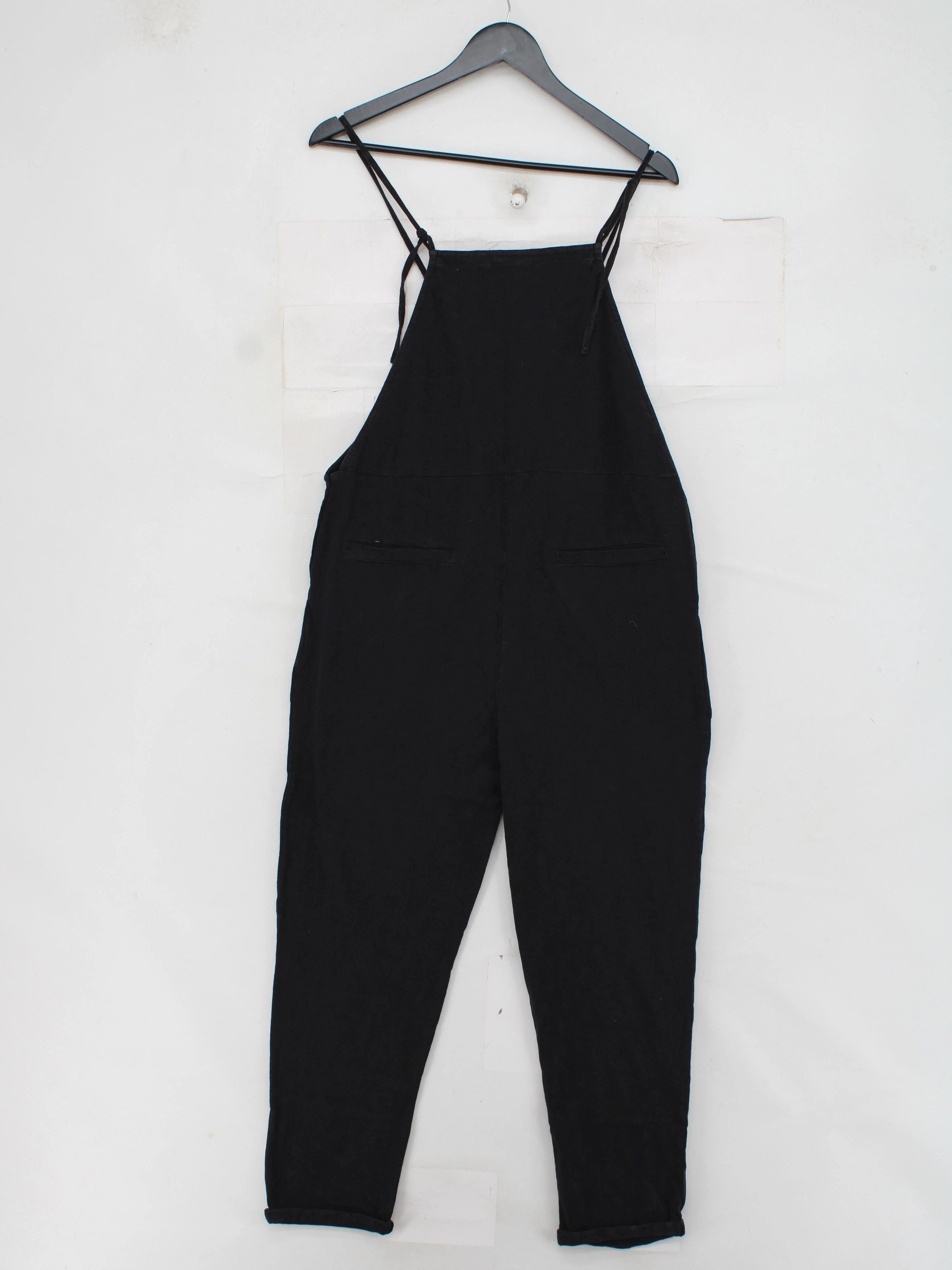The White Company Women's Jumpsuit UK 8 Black 100% Cotton Tapered Jumpsuit - Image 2