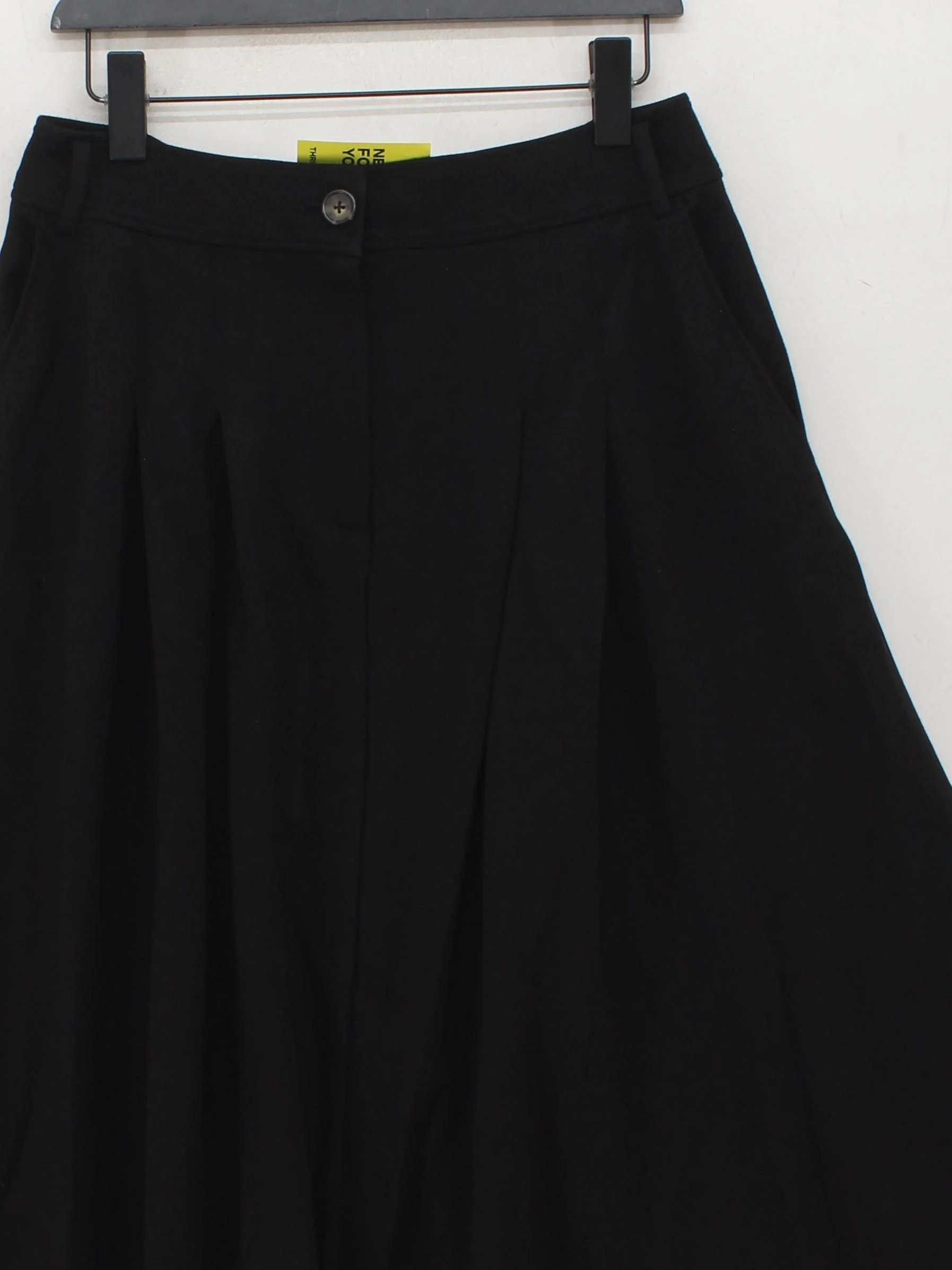 The White Company Women's Midi Skirt UK 12 Black Viscose - Image 3