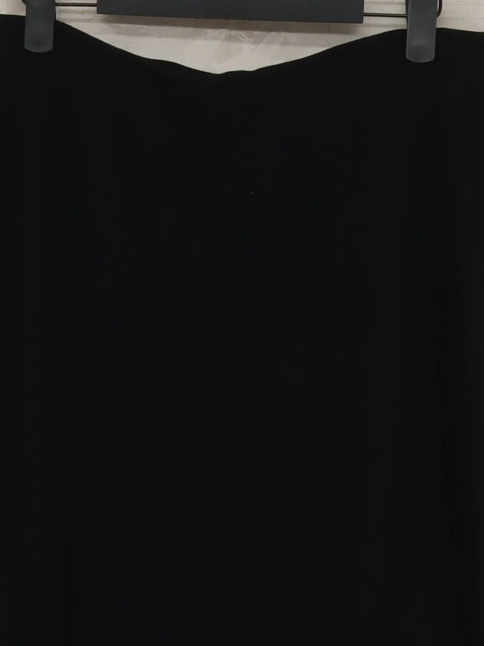 The White Company Women's Midi Skirt UK 14 Black Viscose - Image 3