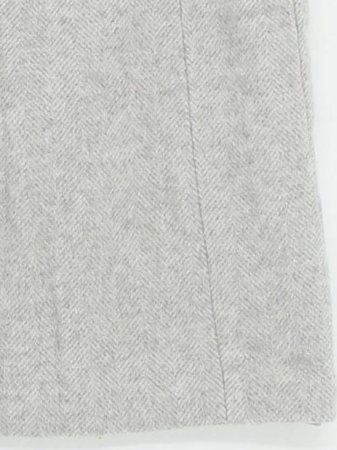 The White Company Women's Mini Skirt M Grey 100% Wool Short Mini - Image 4