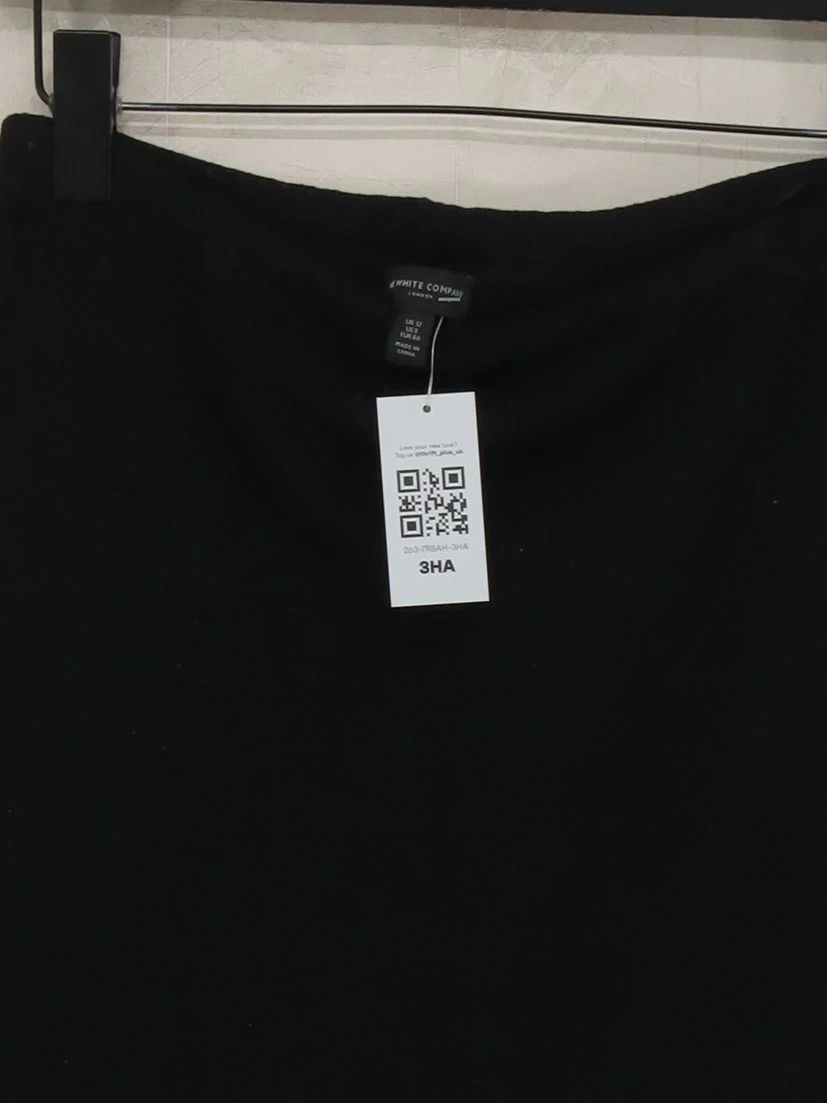 The White Company Women's Mini Skirt UK 12 Black Wool - Image 3