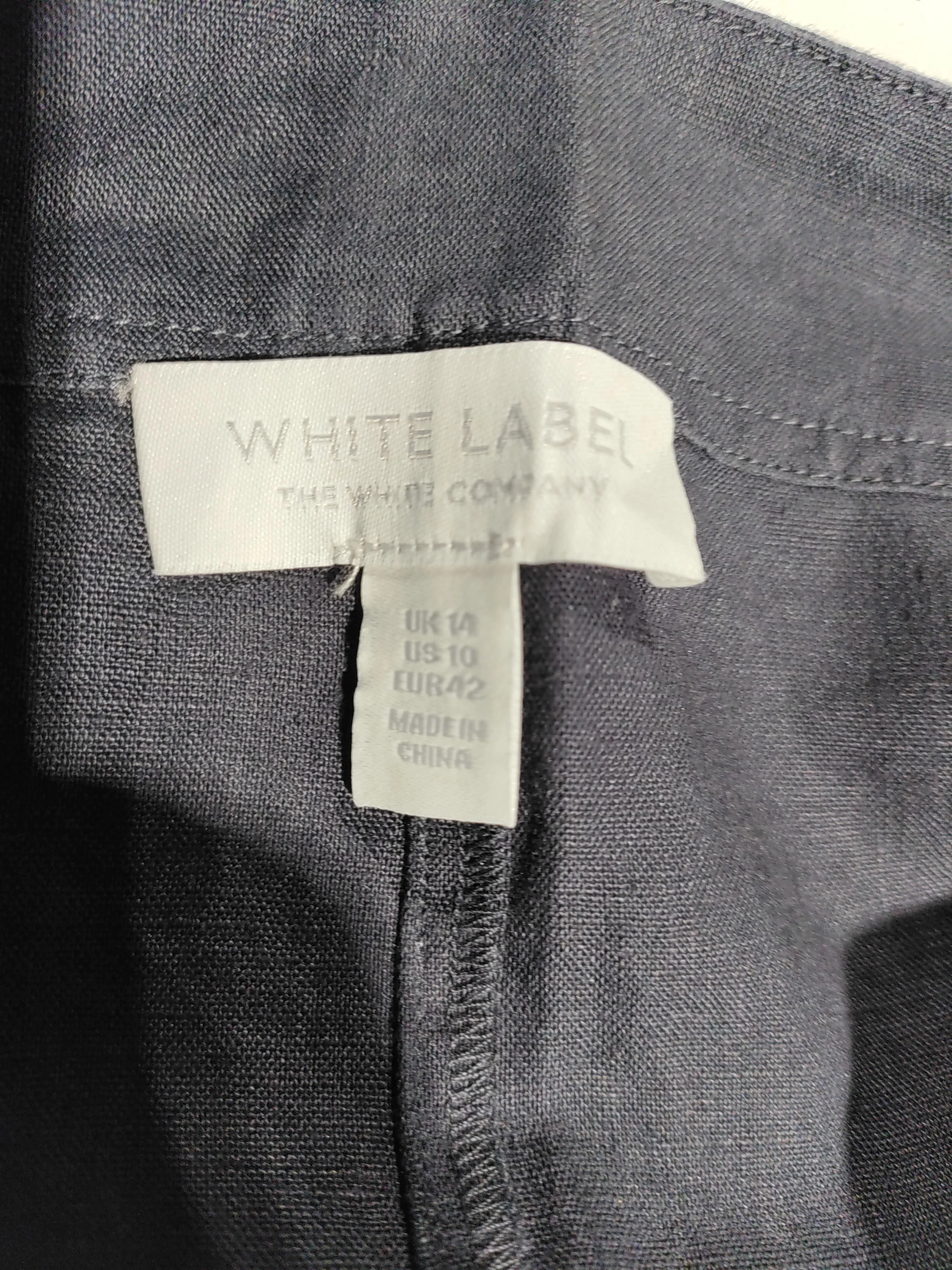 The White Company Women's Playsuit UK 14 Black 100% Linen Playsuit - Image 5