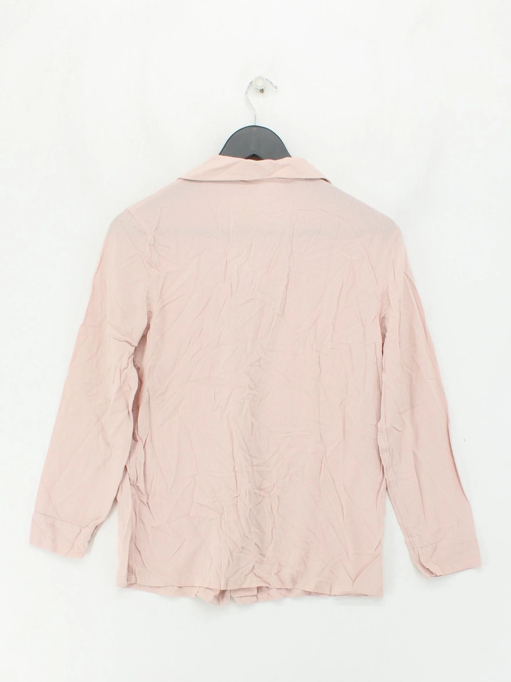 The White Company Women's Shirt S Pink 100% Viscose 3/4 Sleeve Collared Basic - Image 2