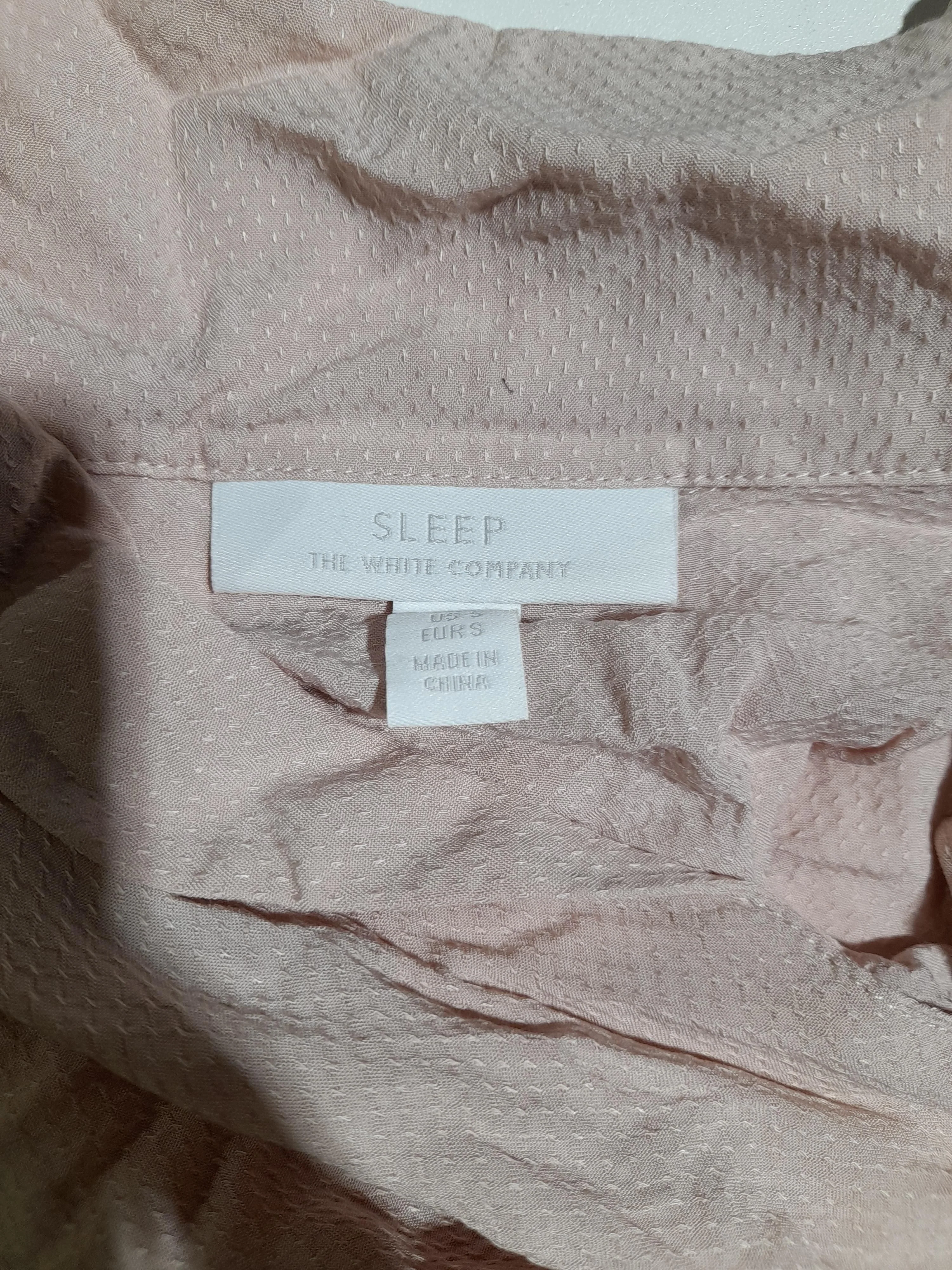 The White Company Women's Shirt S Pink 100% Viscose 3/4 Sleeve Collared Basic - Image 5