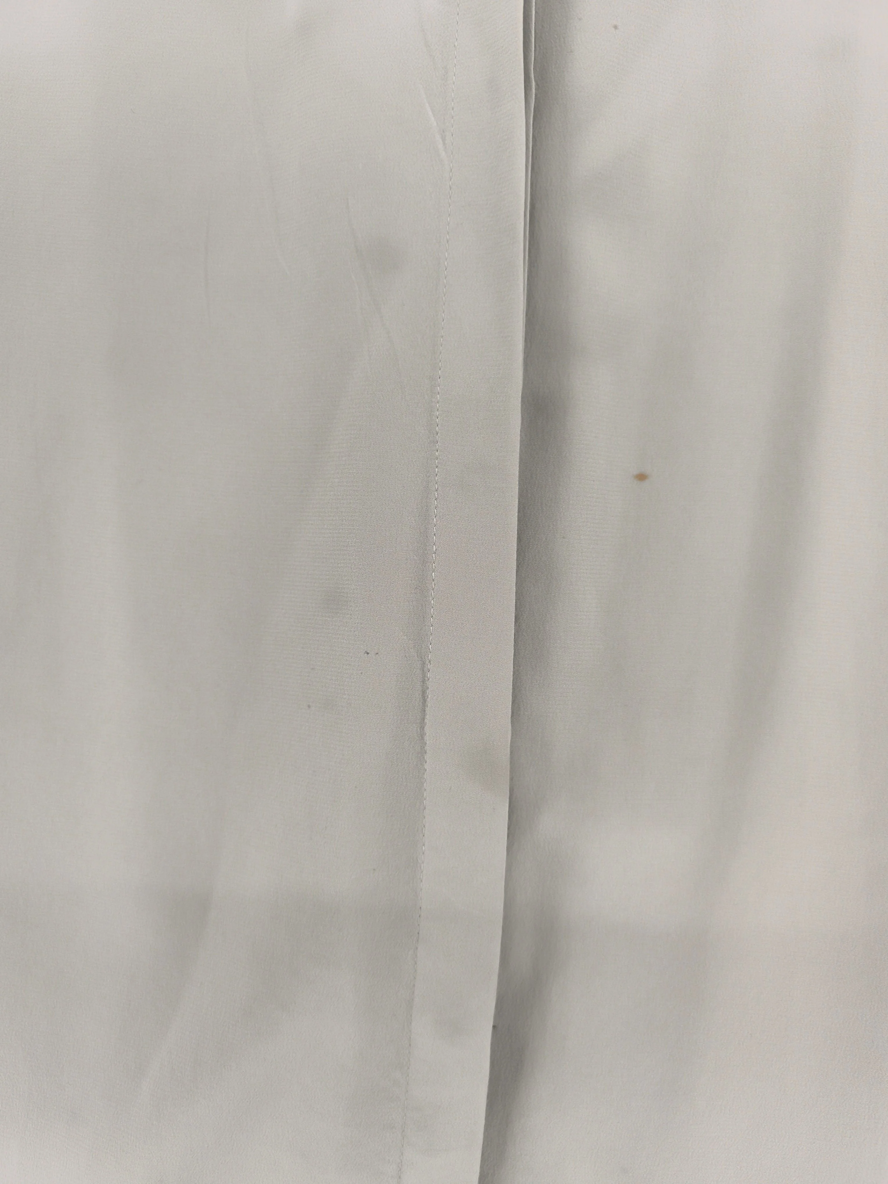 The White Company Women's Shirt UK 12 Grey 100% Silk Long Sleeve Collared Basic - Image 5
