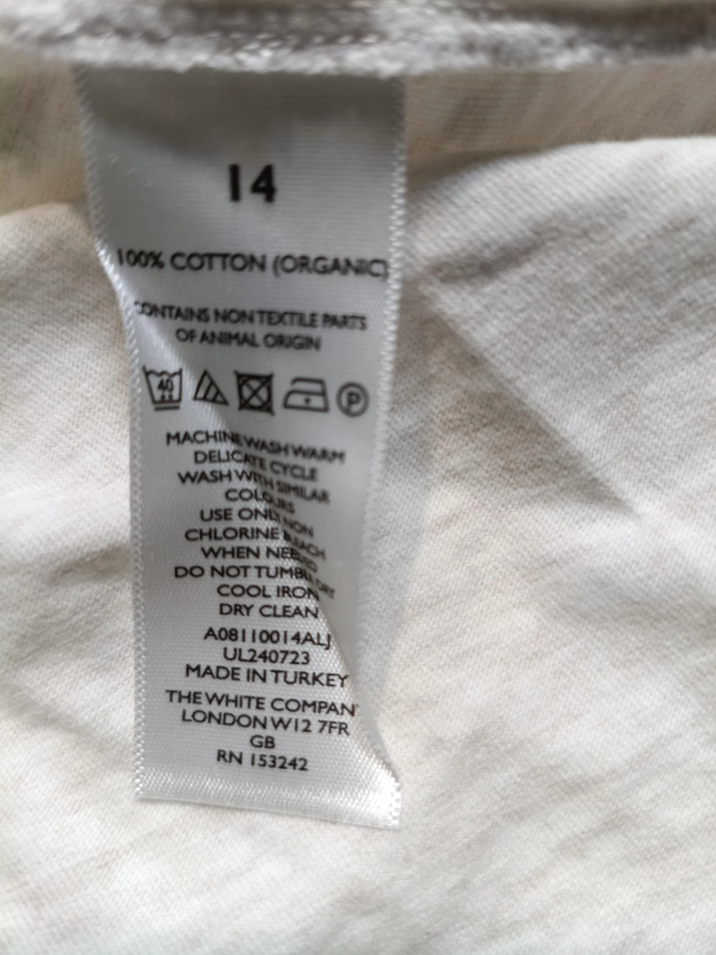 The White Company Women's Shirt UK 14 Cream 100% Cotton Basic - Image 6