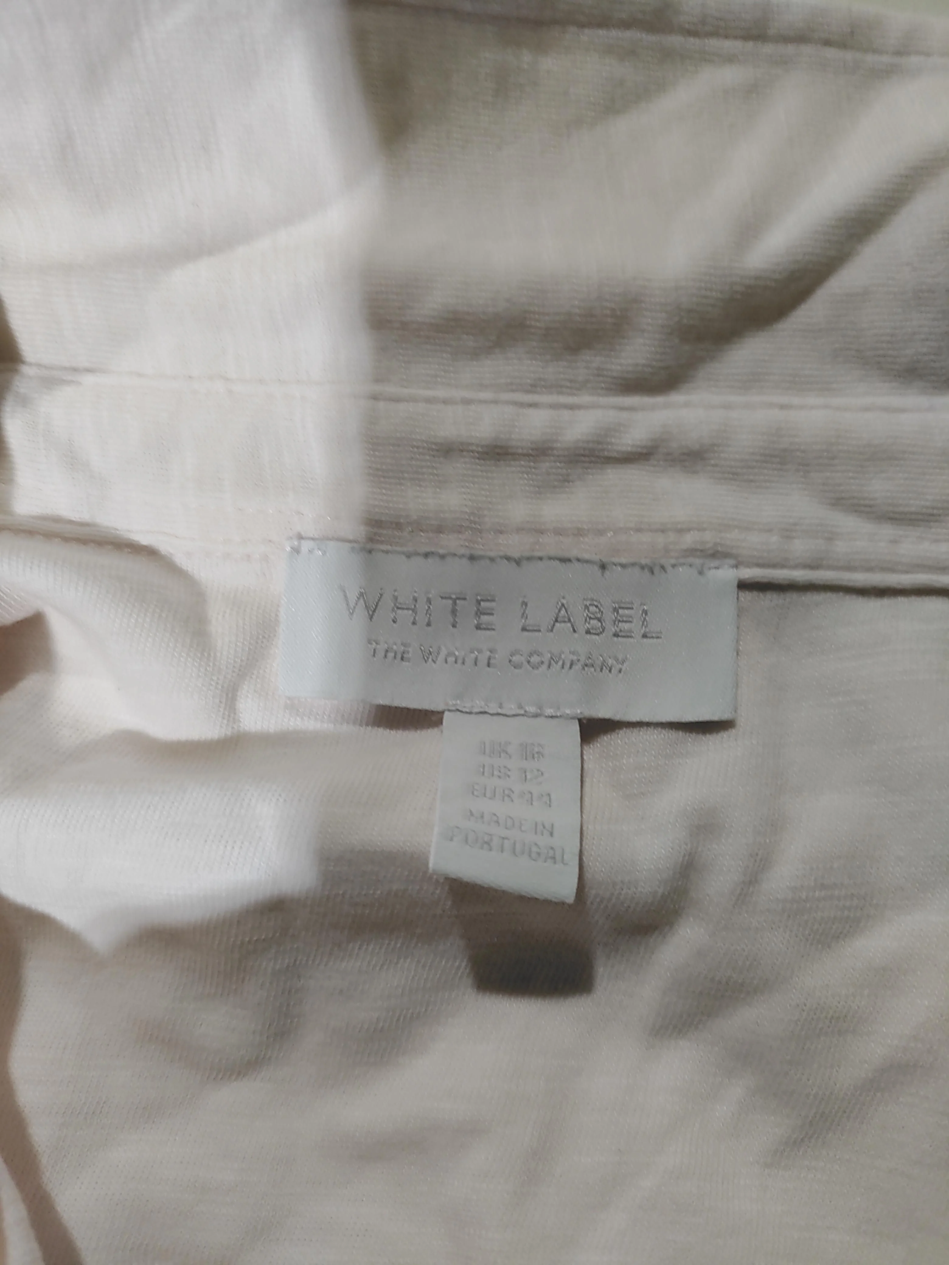 The White Company Women's Shirt UK 16 Pink 100% Cotton 3/4 Sleeve Collared Basic - Image 5