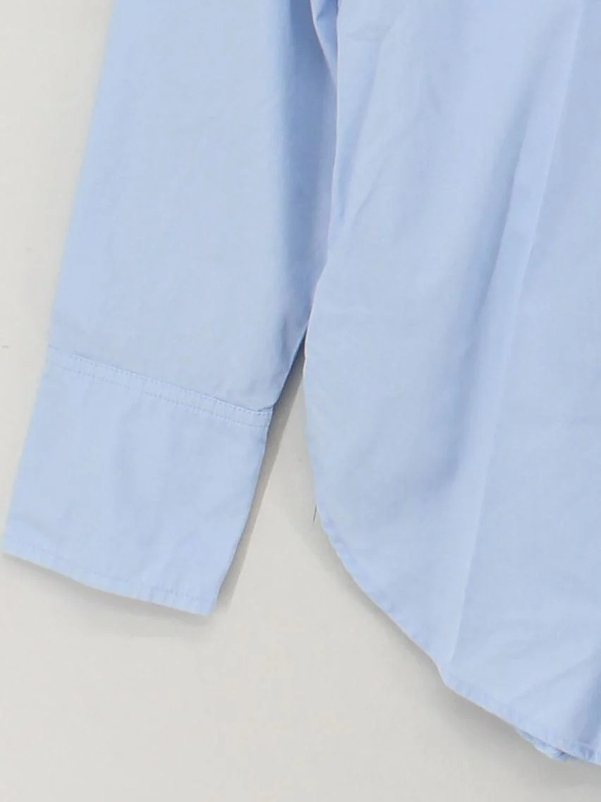 The White Company Women's Shirt UK 8 Blue 100% Cotton Long Sleeve Collared Basic - Image 4
