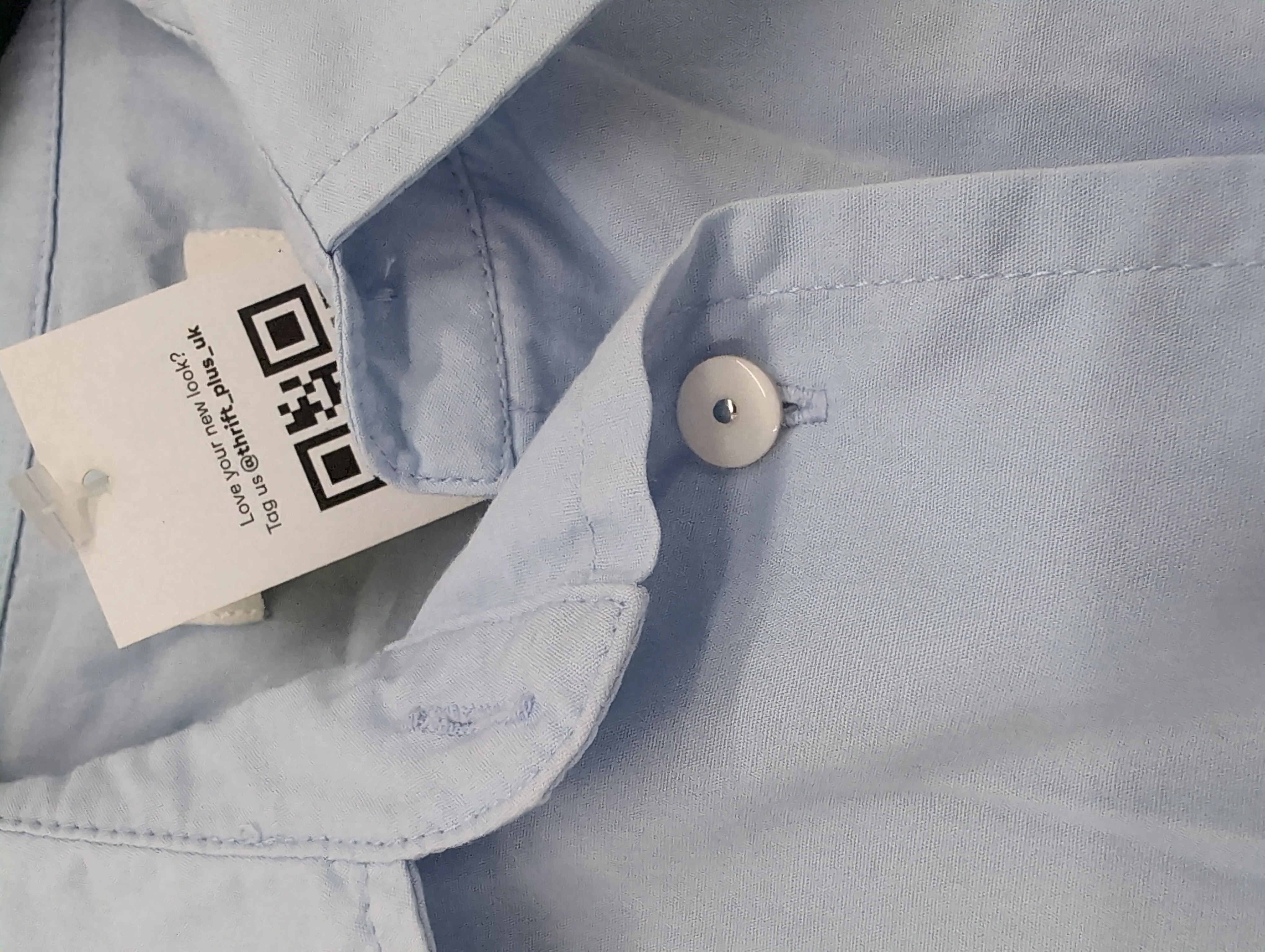 The White Company Women's Shirt UK 8 Blue 100% Cotton Long Sleeve Collared Basic - Image 5