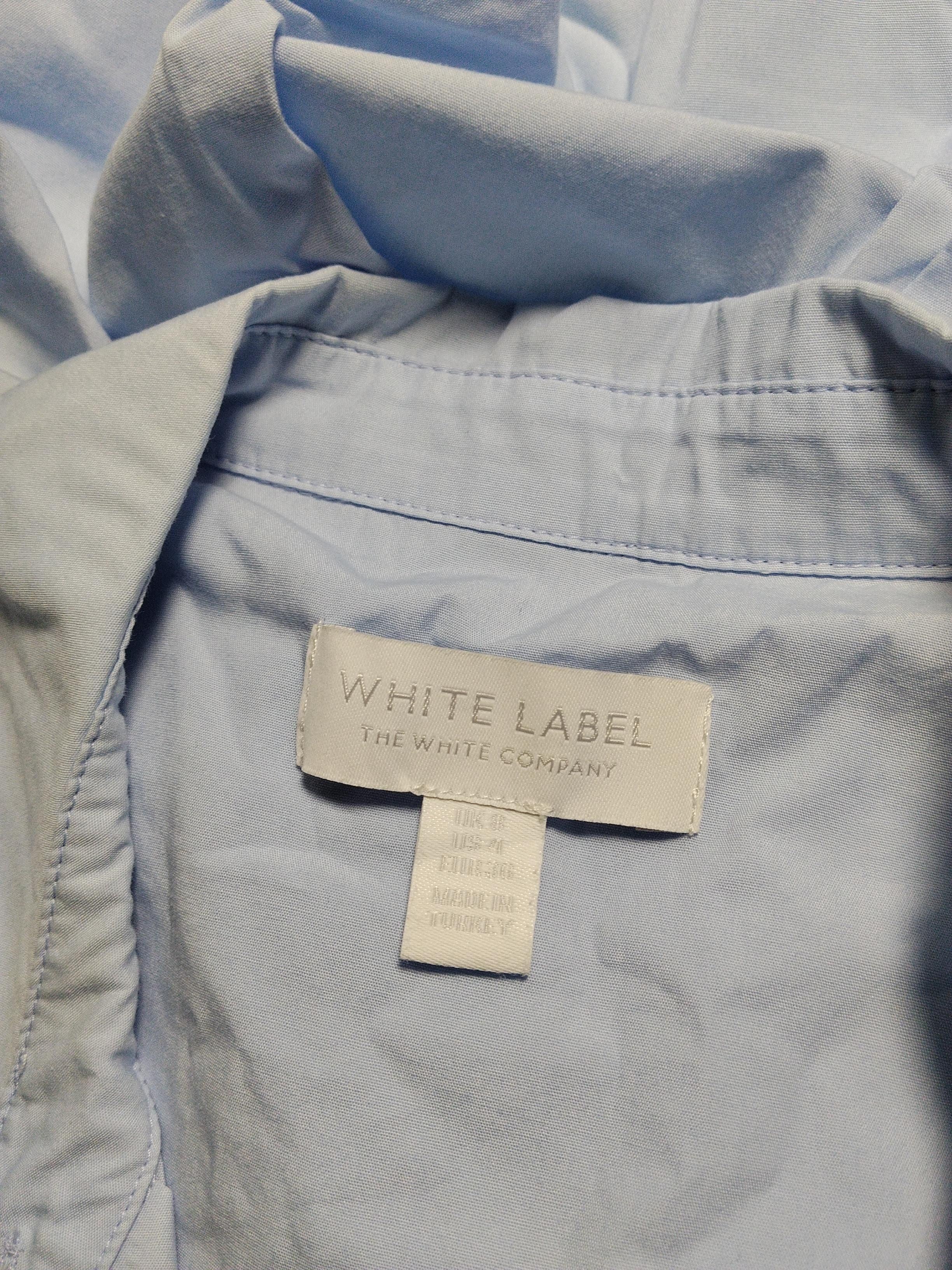 The White Company Women's Shirt UK 8 Blue 100% Cotton Long Sleeve Collared Basic - Image 6