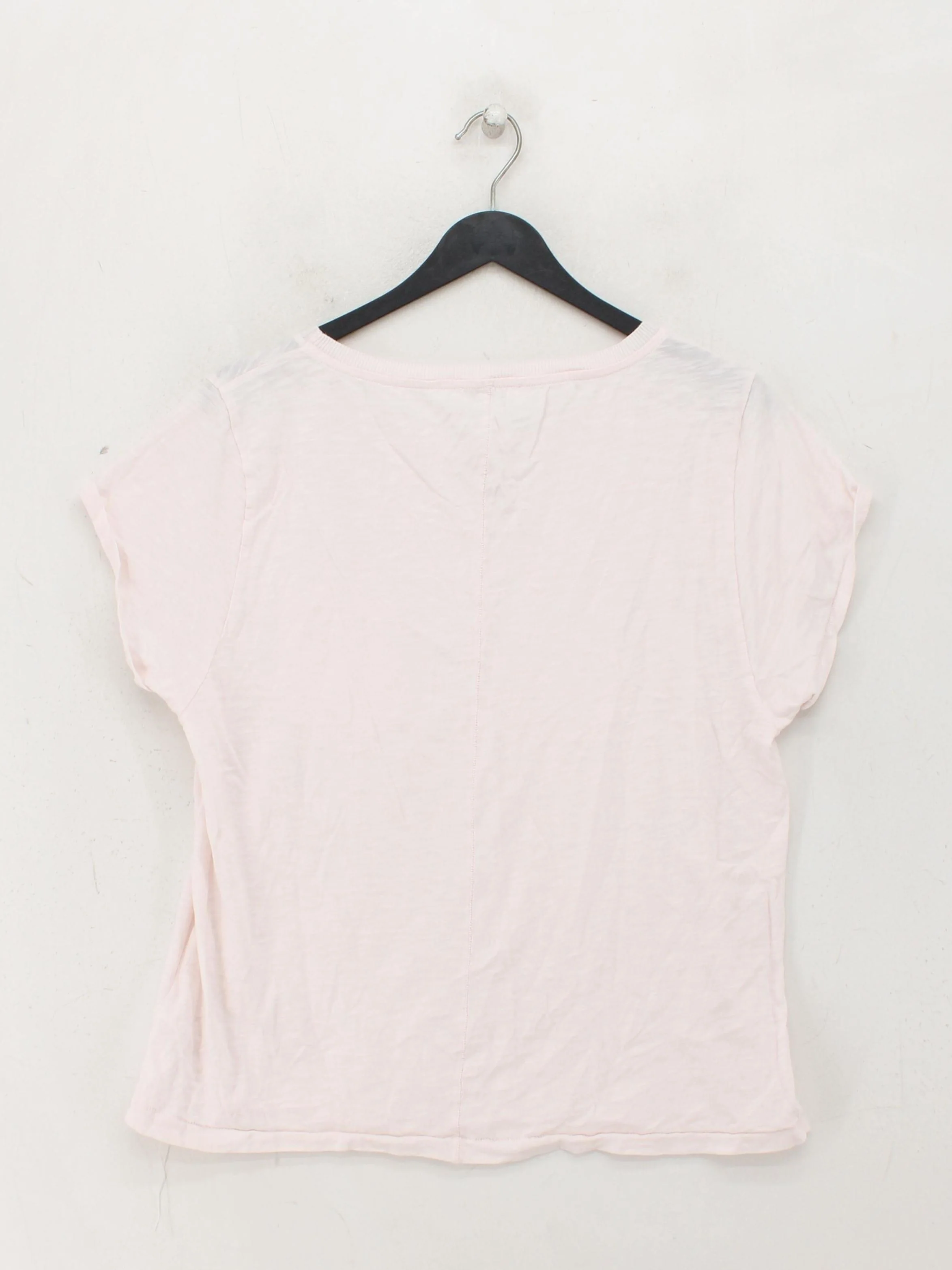 The White Company Women's T-Shirt L Pink 100% Cotton Basic - Image 2