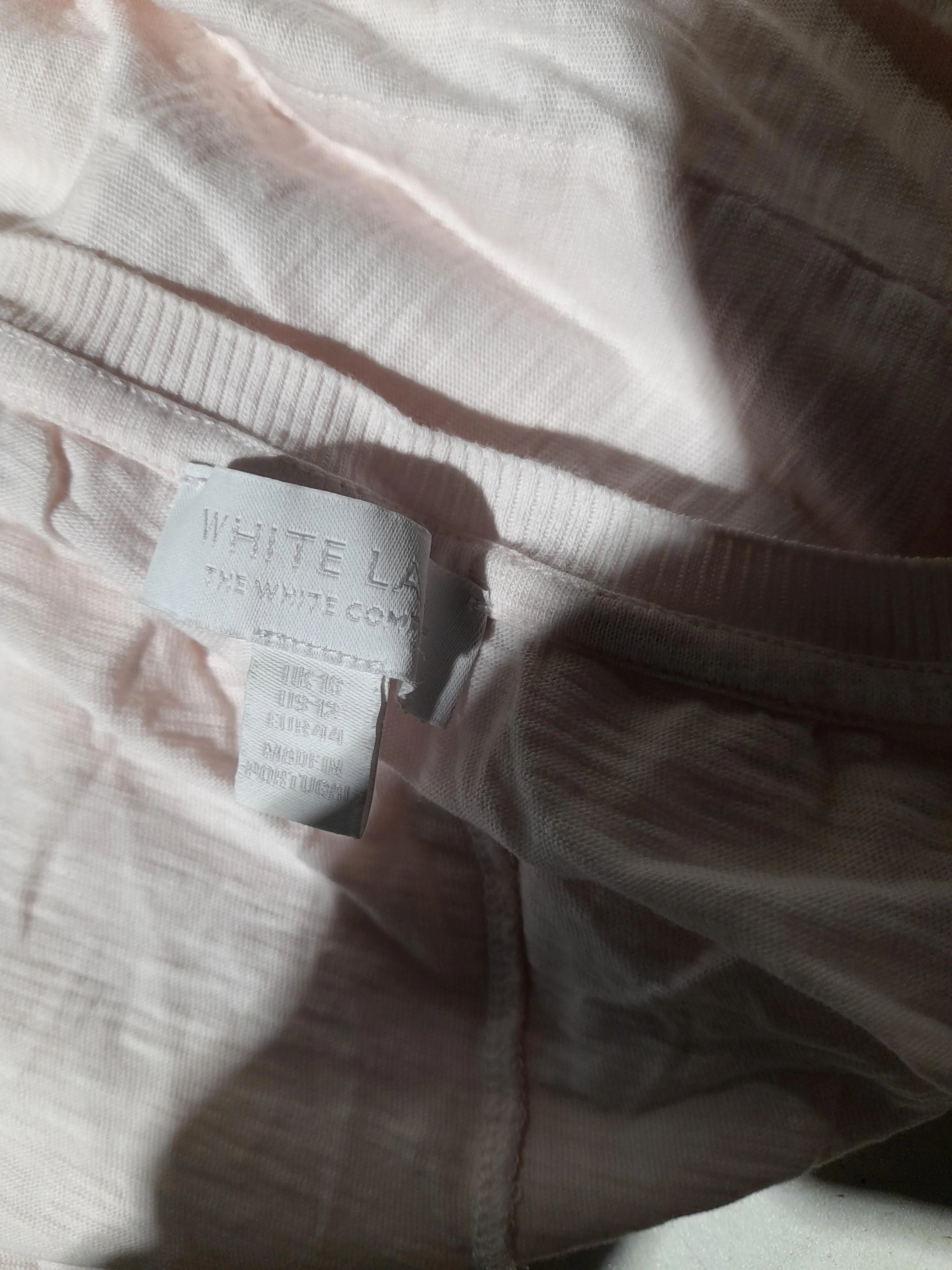 The White Company Women's T-Shirt L Pink 100% Cotton Basic - Image 5
