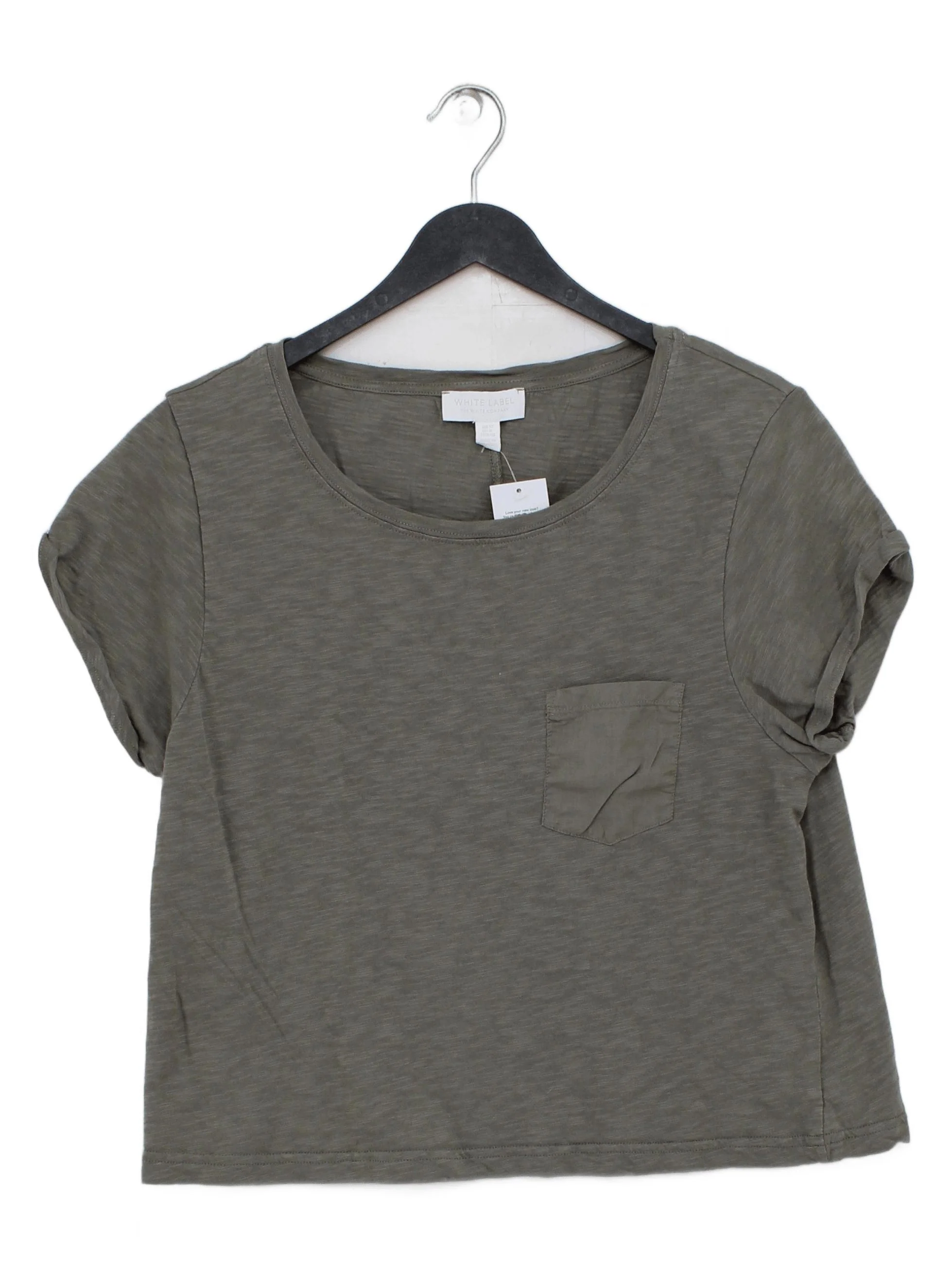 The White Company Women's T-Shirt M Grey 100% Cotton Basic