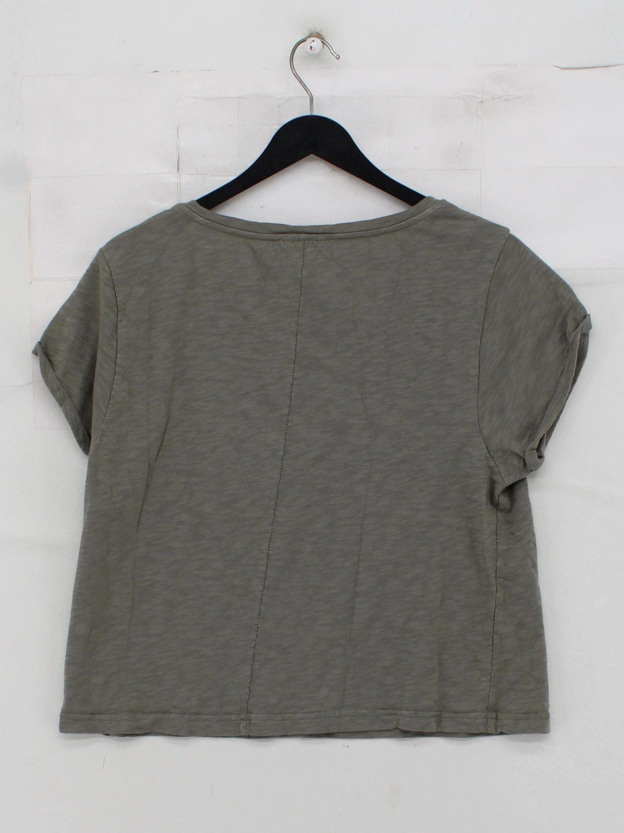 The White Company Women's T-Shirt M Grey 100% Cotton Basic - Image 2