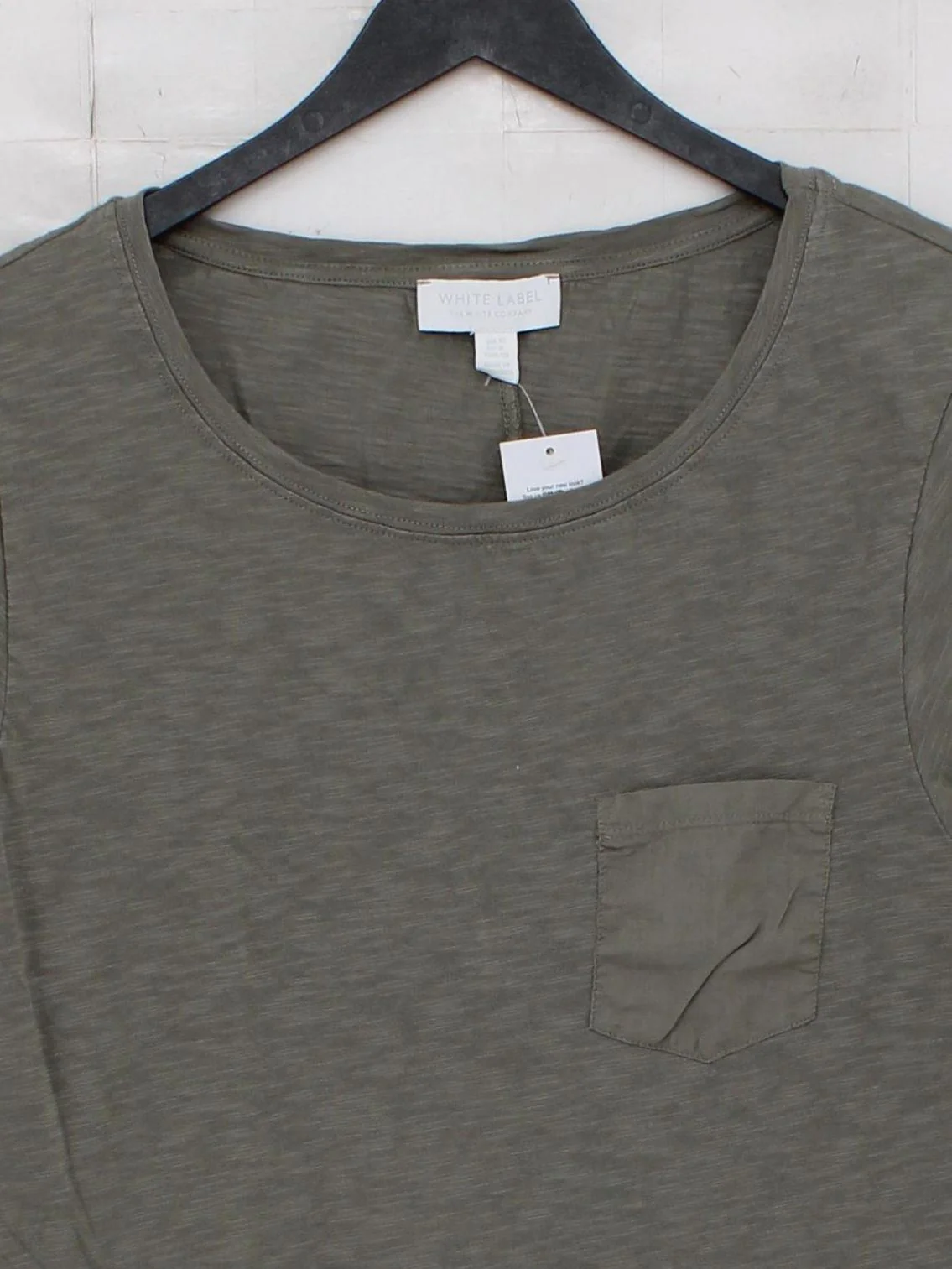 The White Company Women's T-Shirt M Grey 100% Cotton Basic - Image 3