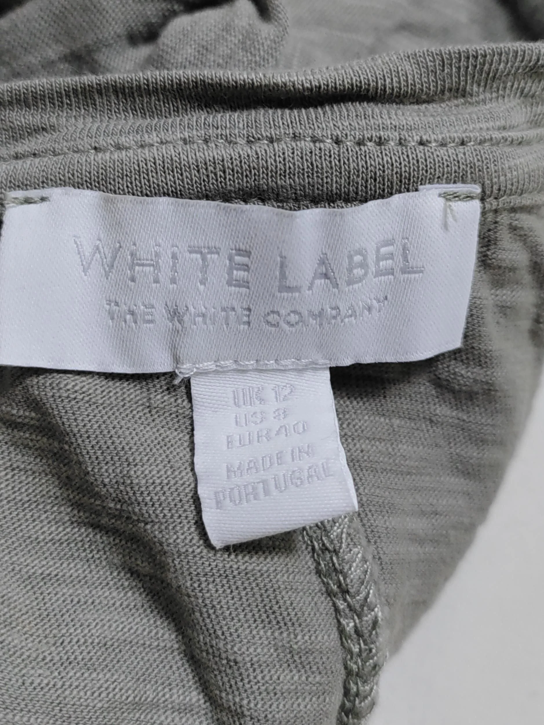 The White Company Women's T-Shirt M Grey 100% Cotton Basic - Image 5