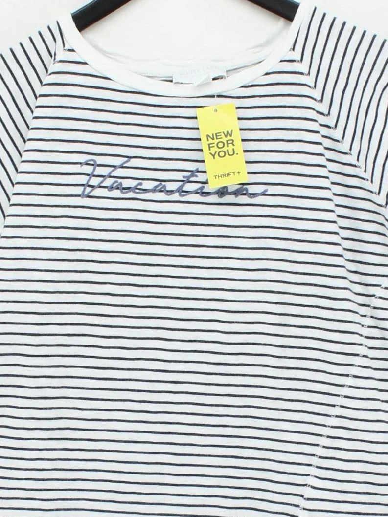The White Company Women's T-Shirt S White 100% Cotton Basic - Image 3
