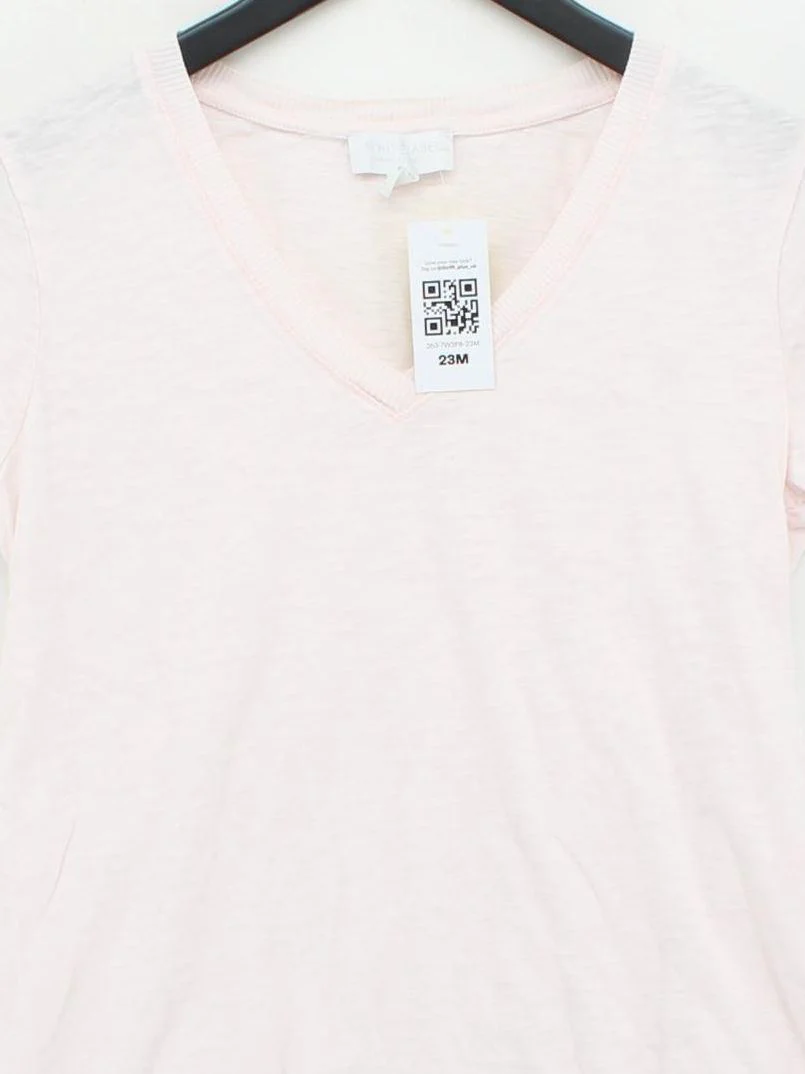 The White Company Women's T-Shirt UK 10 Pink 100% Other Basic - Image 3