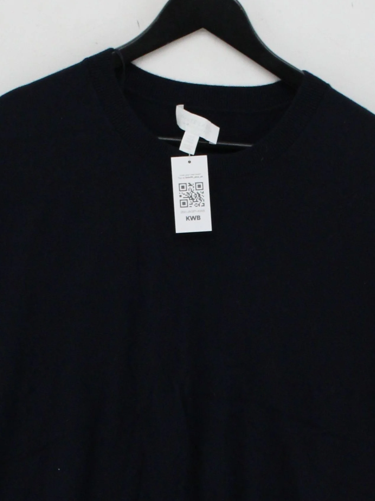 The White Company Women's T-Shirt XL Blue Cotton with Viscose, Nylon Basic - Image 3