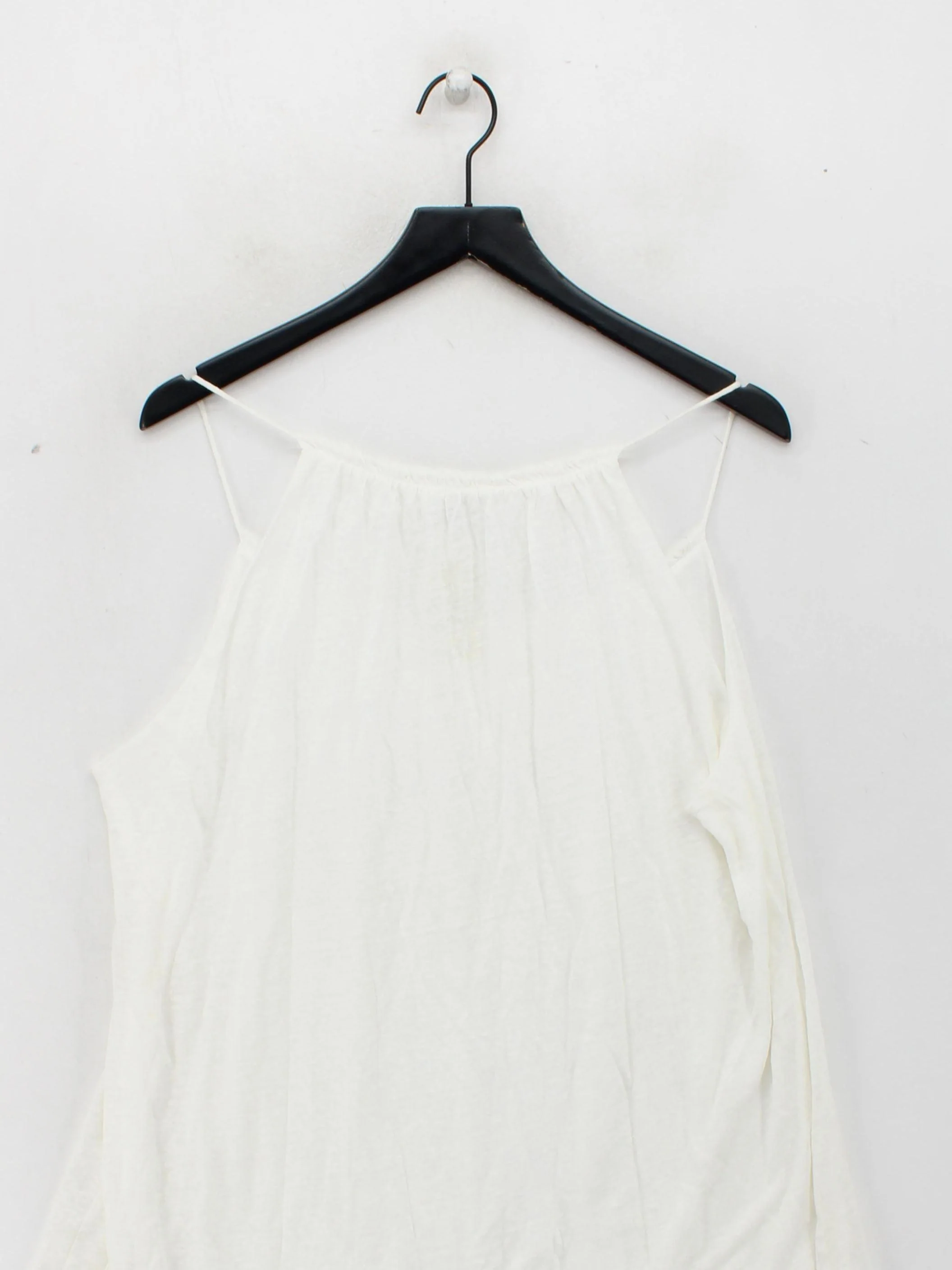 The White Company Women's T-Shirt XL White Linen with Viscose Camisole - Image 2