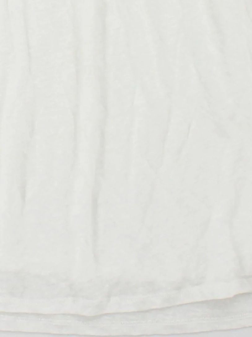 The White Company Women's T-Shirt XL White Linen with Viscose Camisole - Image 4