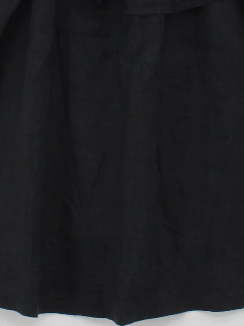 The White Company Women's Top M Black 100% Linen Short Sleeve Square Neck Basic - Image 4