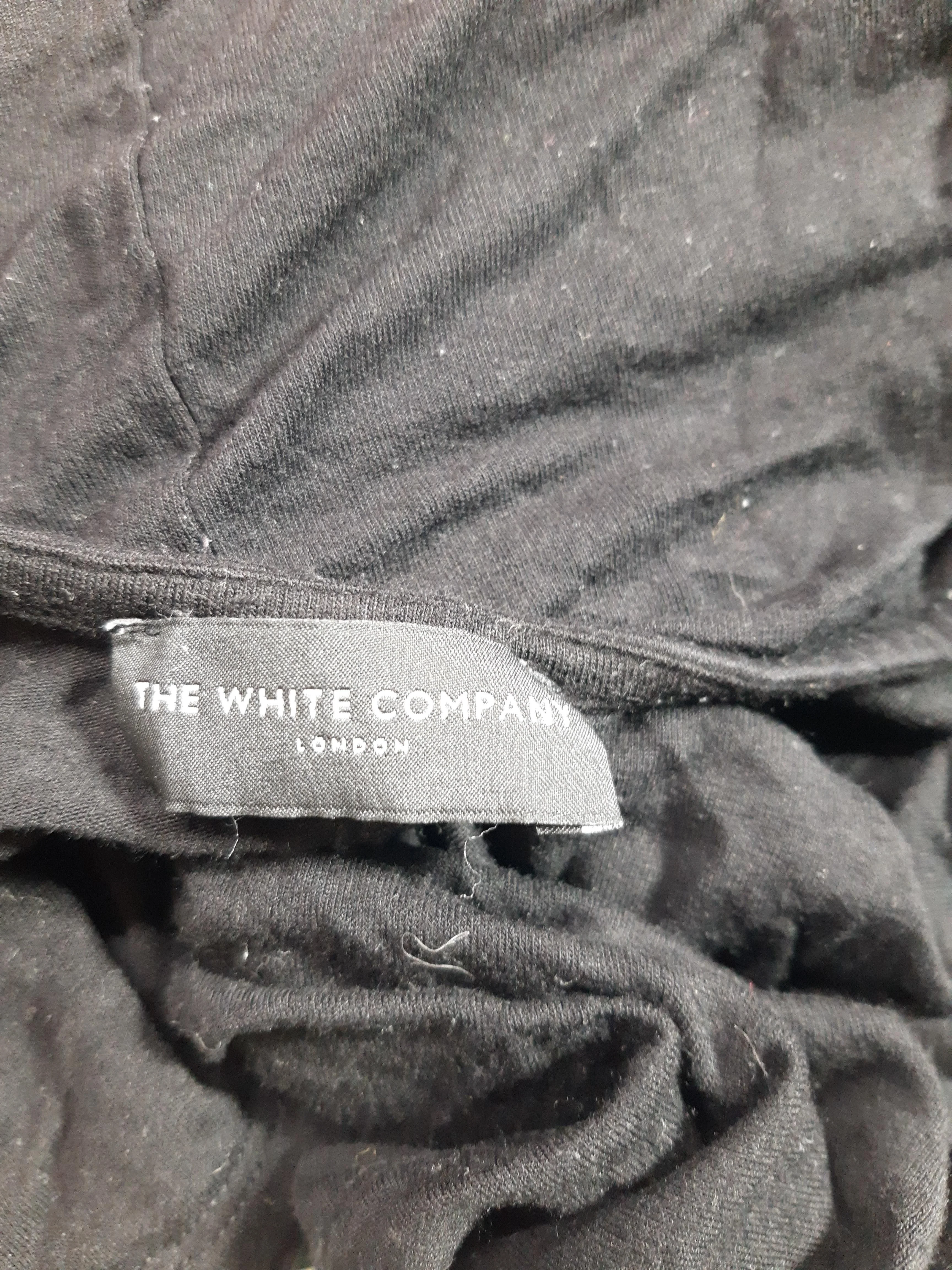 The White Company Women's Top M Black Viscose with Elastane Basic - Image 7