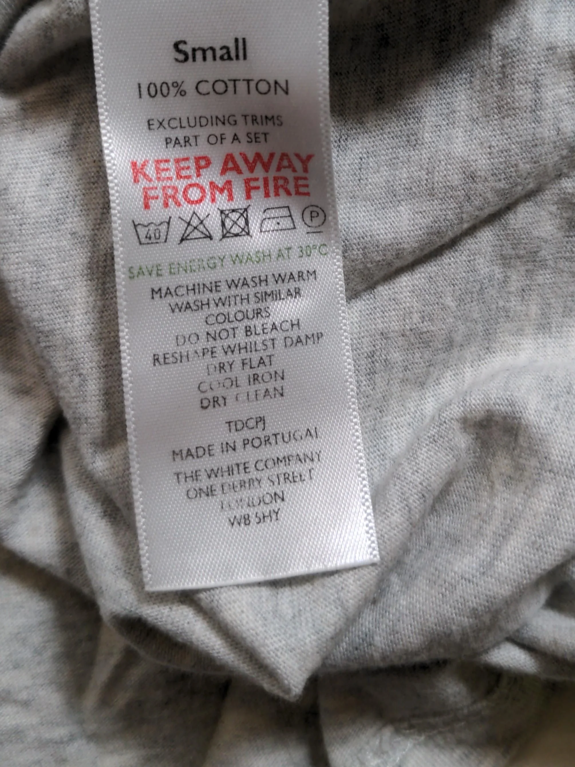 The White Company Women's Top S Grey 100% Cotton Sleeveless V-Neck Basic - Image 6