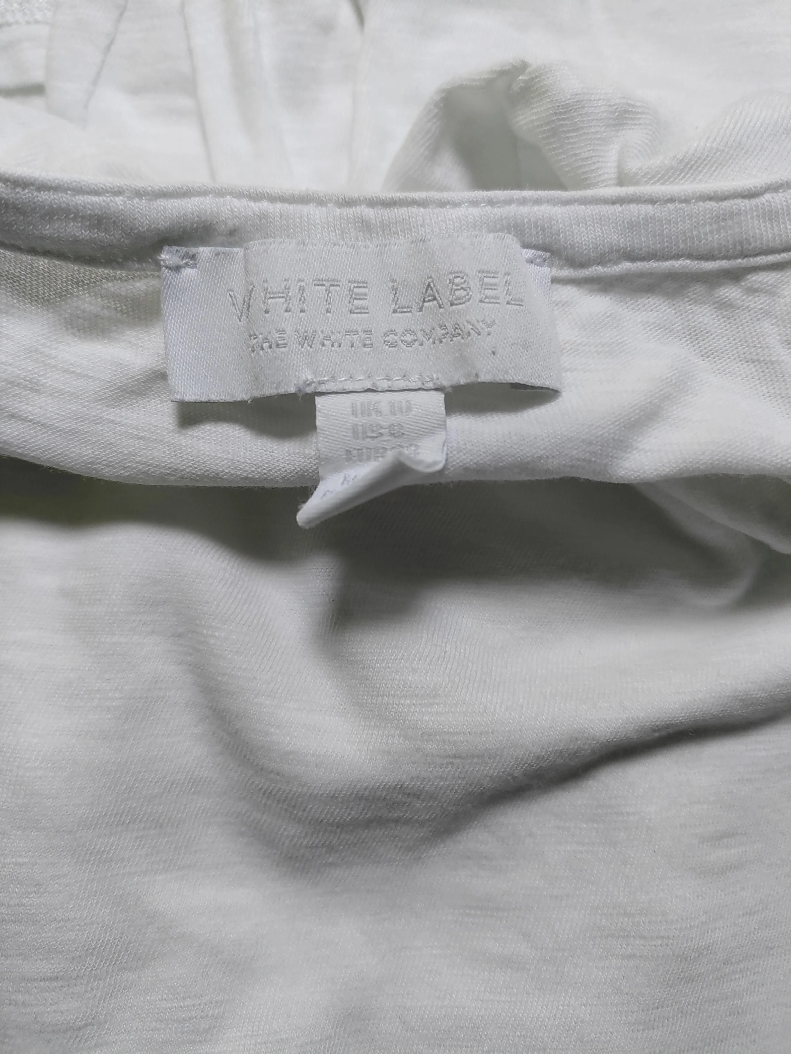 The White Company Women's Top S White 100% Cotton Long Sleeve Round Neck Basic - Image 5