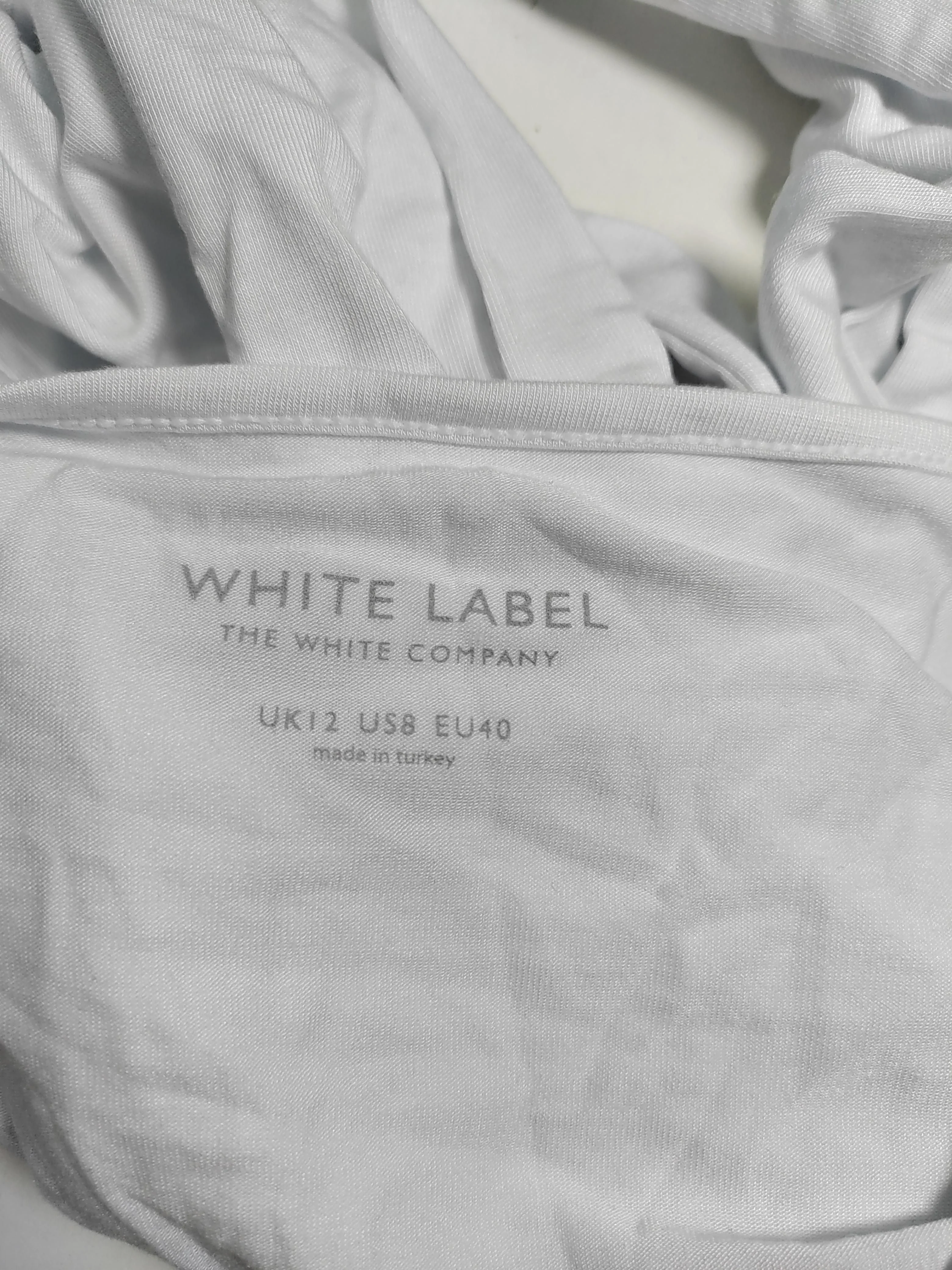 The White Company Women's Top UK 12 White Lyocell Modal with Elastane Basic - Image 6