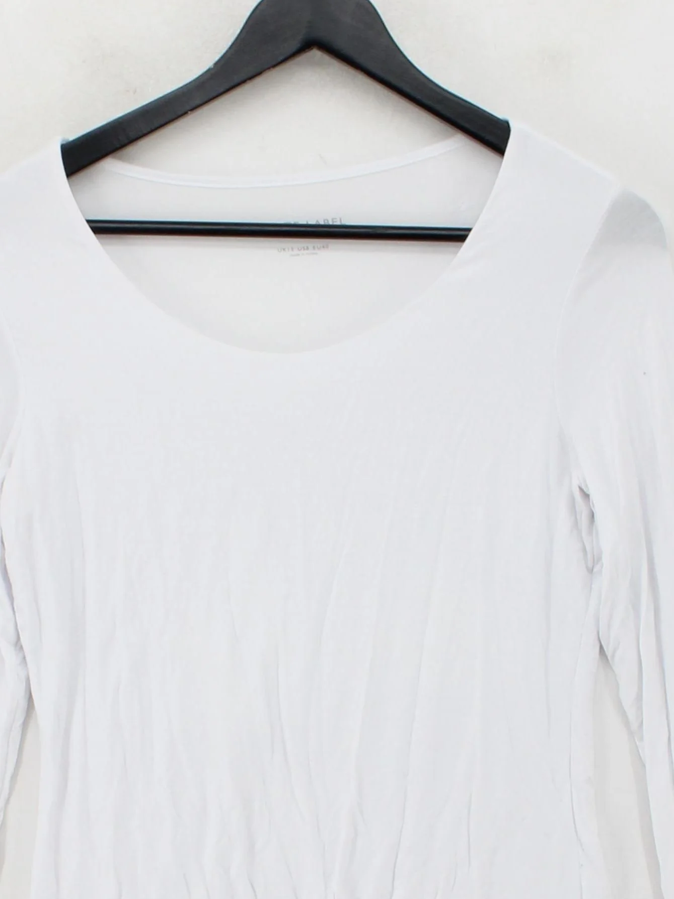 The White Company Women's Top UK 12 White Rayon with Elastane Basic - Image 3