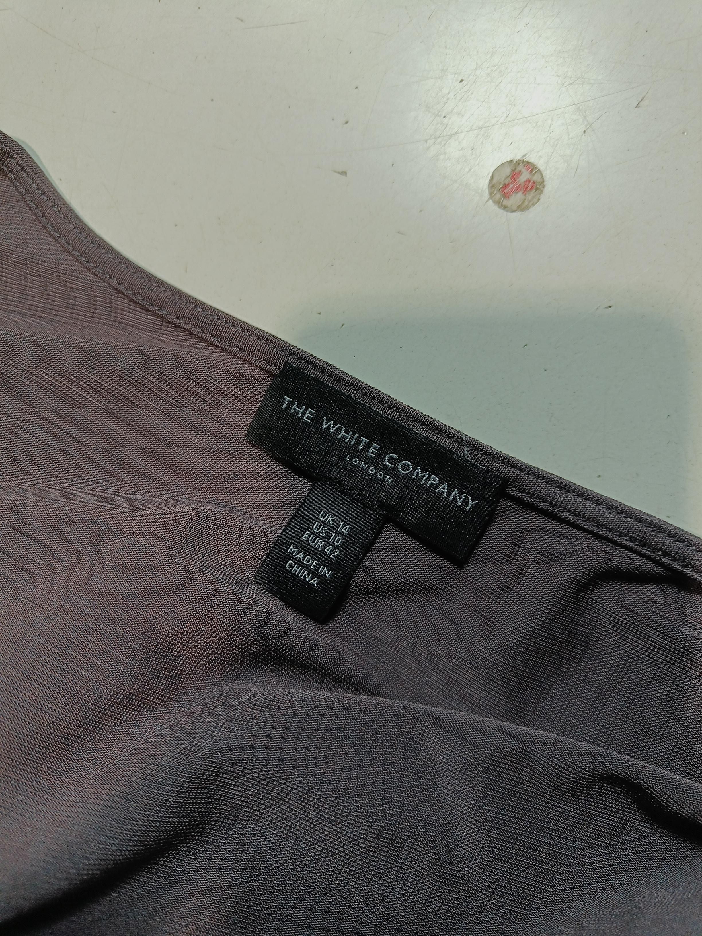 The White Company Women's Top UK 14 Brown Viscose with Polyamide Tunic - Image 5