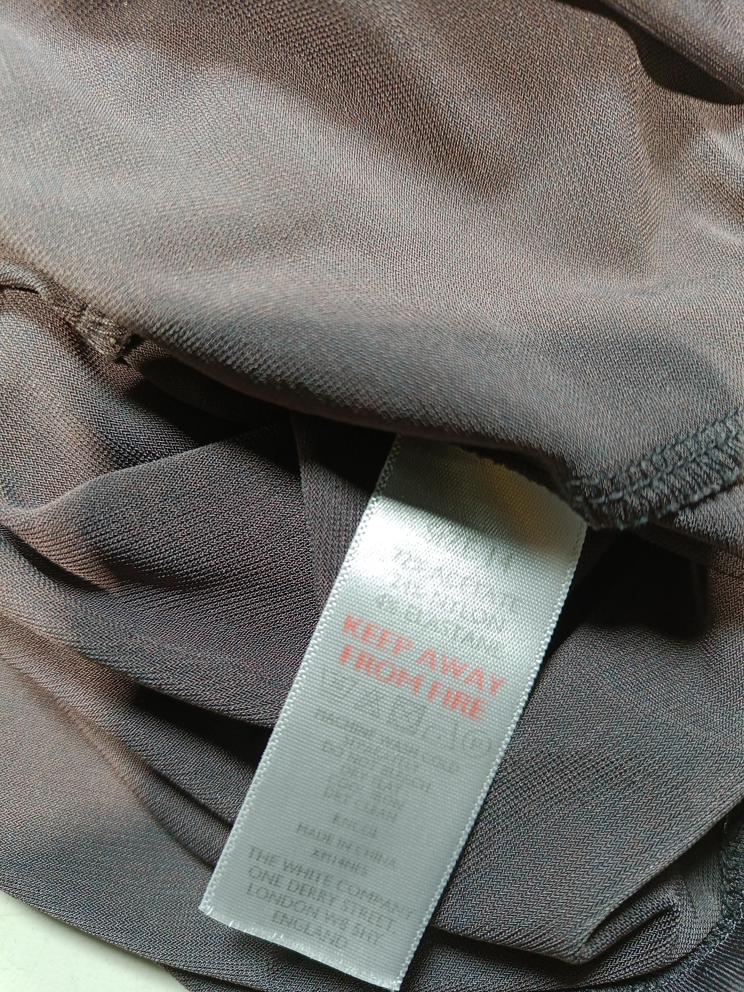 The White Company Women's Top UK 14 Brown Viscose with Polyamide Tunic - Image 6