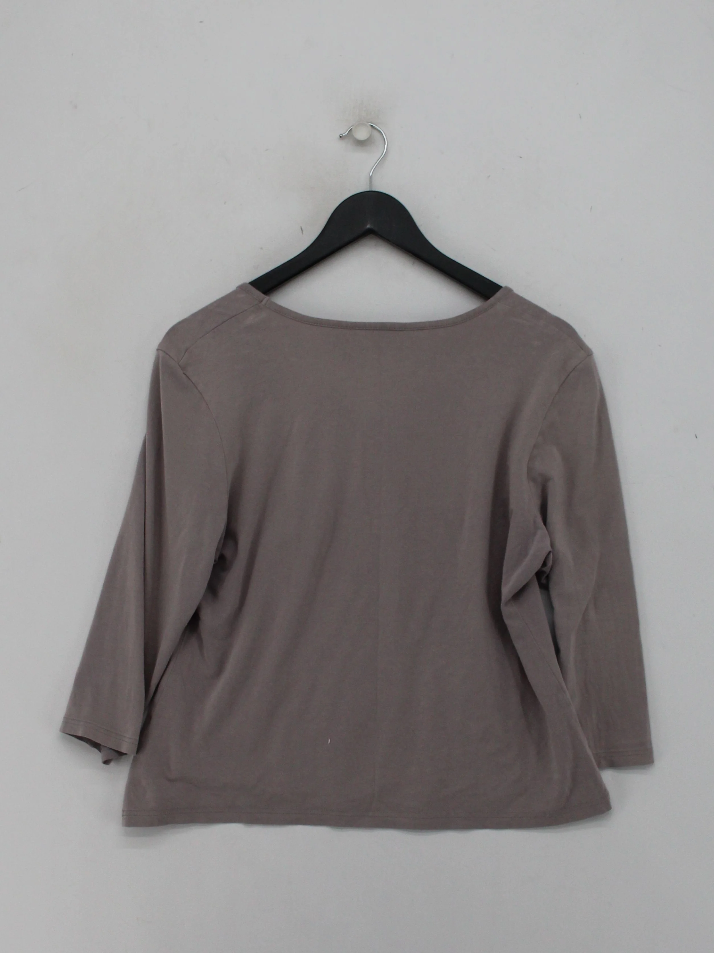 The White Company Women's Top XL Tan Cotton with Elastane Basic - Image 2