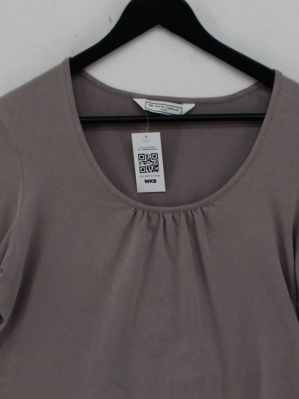The White Company Women's Top XL Tan Cotton with Elastane Basic - Image 3