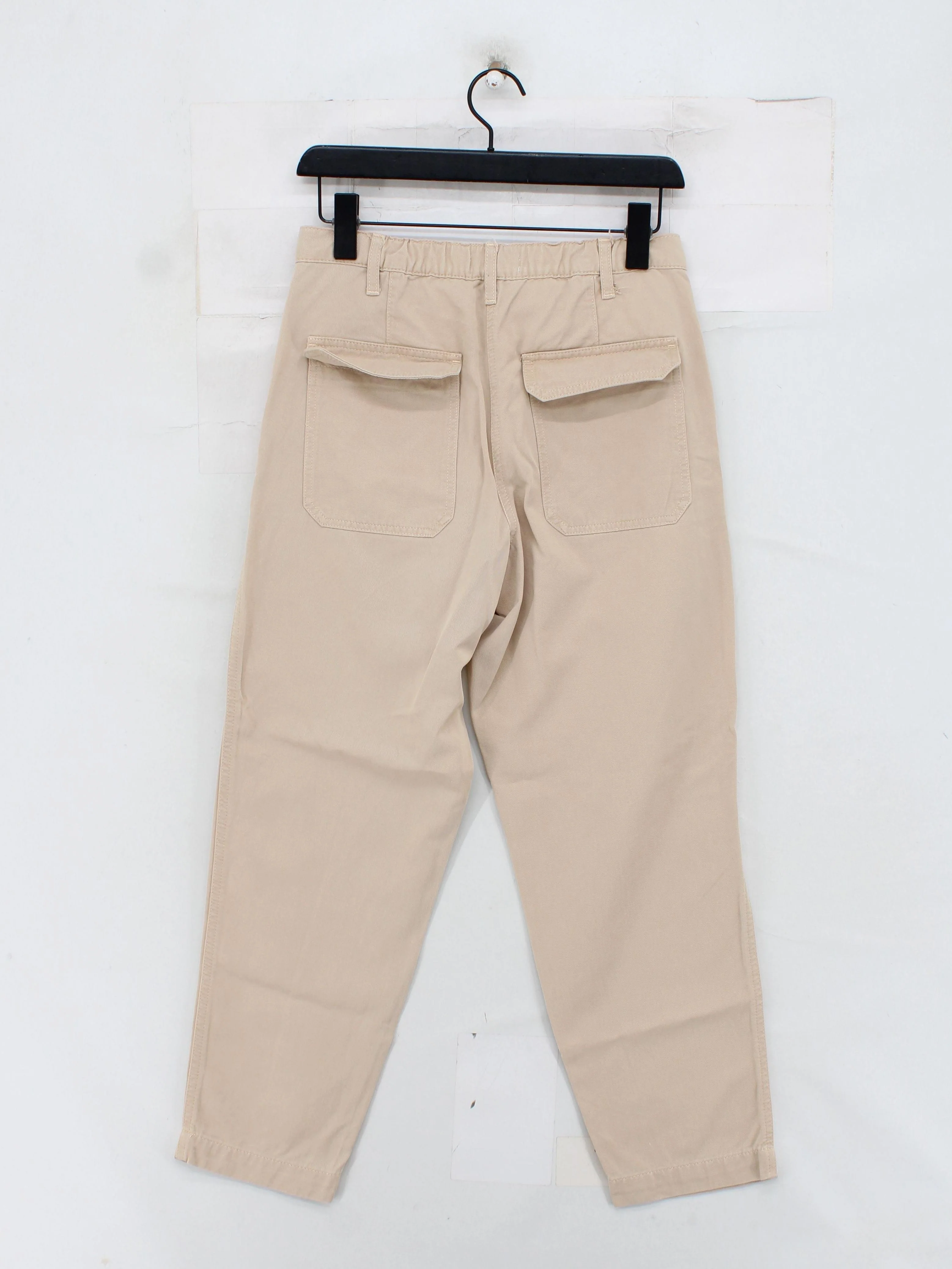 The White Company Women's Trousers UK 10 Tan Lyocell Modal with Cotton Cropped - Image 2