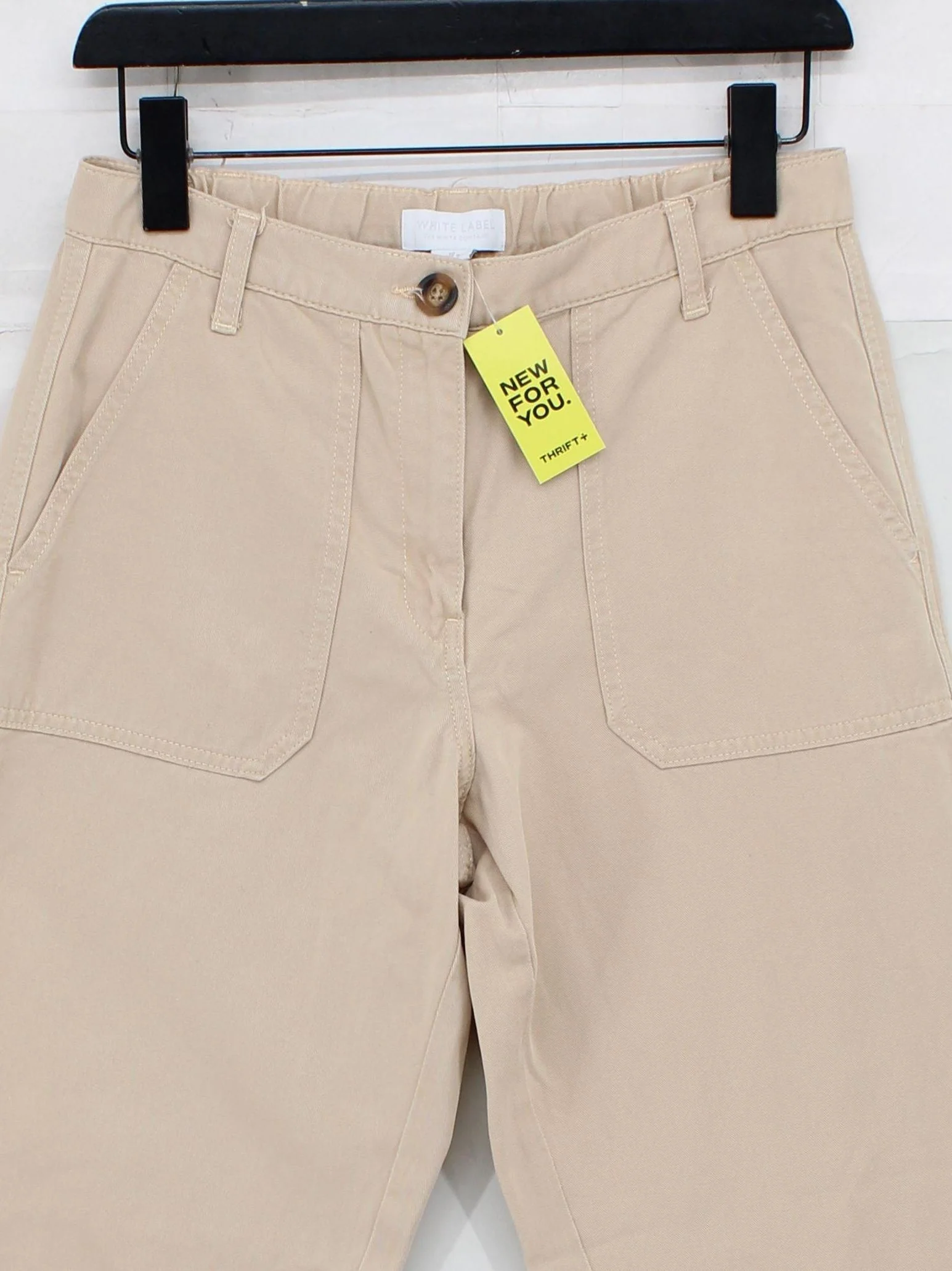 The White Company Women's Trousers UK 10 Tan Lyocell Modal with Cotton Cropped - Image 3
