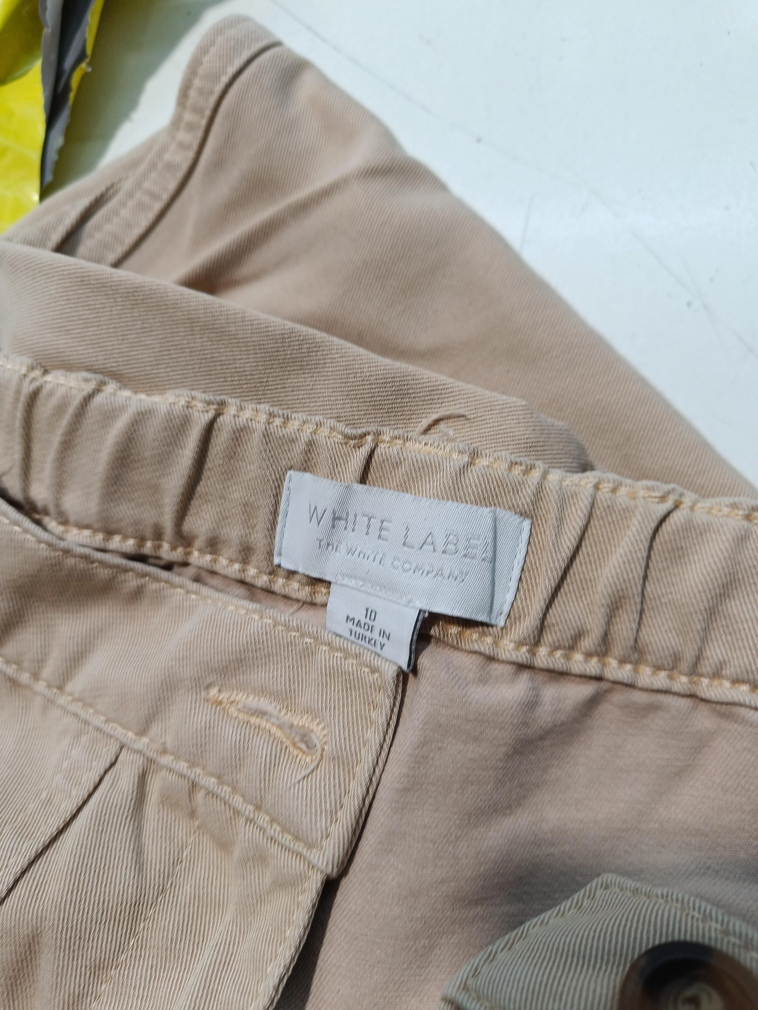 The White Company Women's Trousers UK 10 Tan Lyocell Modal with Cotton Cropped - Image 5
