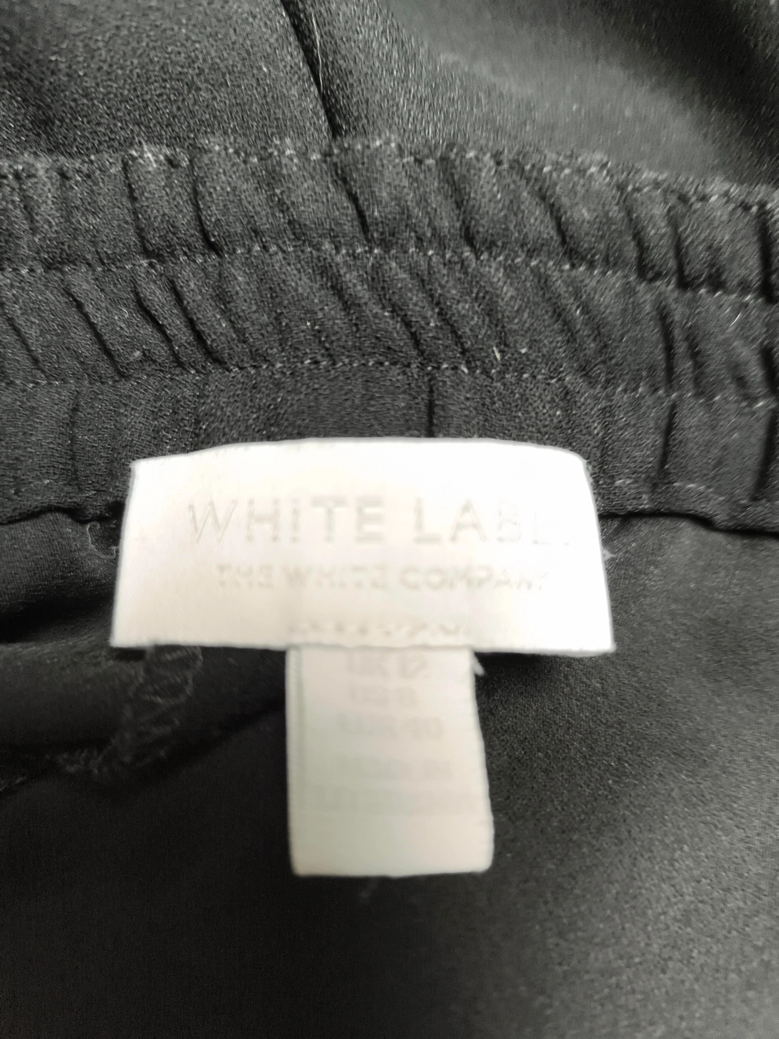 The White Company Women's Trousers UK 12 Black 100% Other Wide-Leg Sweatpants - Image 6