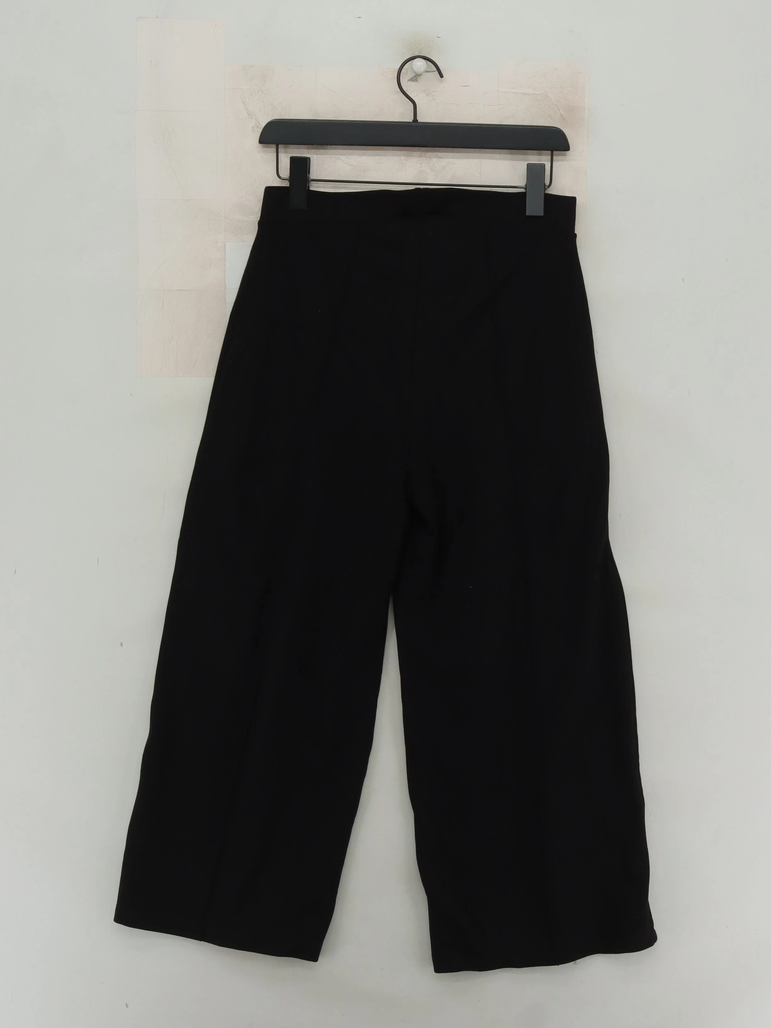 The White Company Women's Trousers UK 12 Black Viscose - Image 2